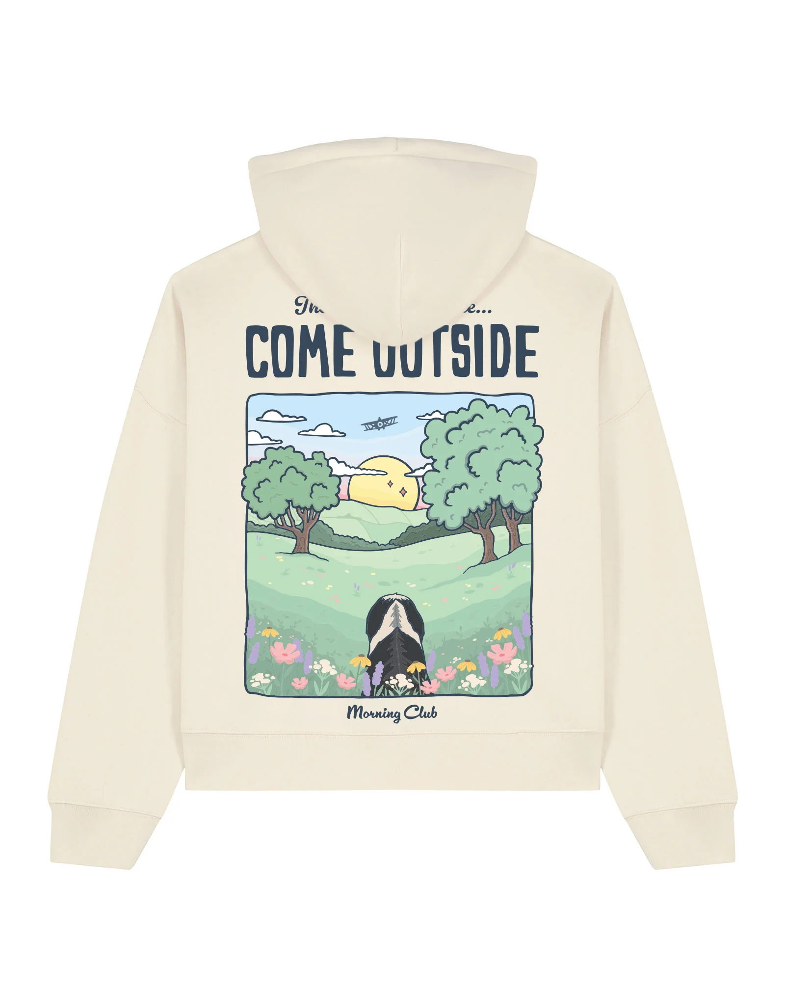 Come Outside Boxy Organic Cotton Hoodie - Image 8