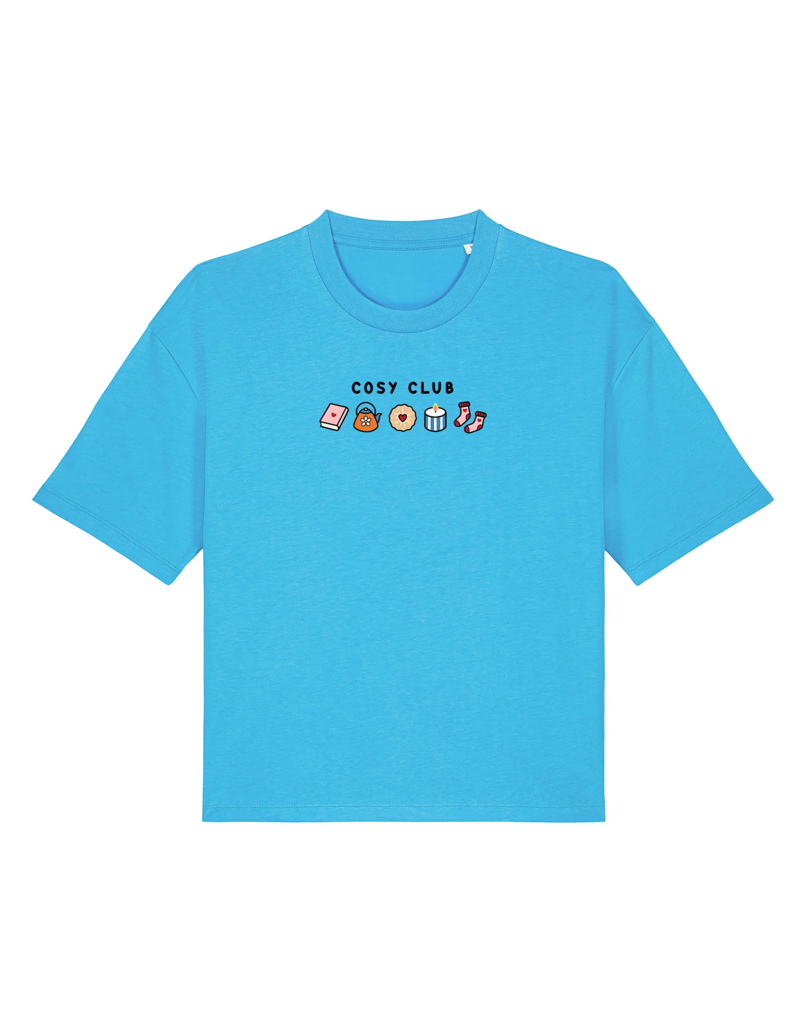 Cosy Club Embroidered Boxy Organic Cotton Tee - Image 9