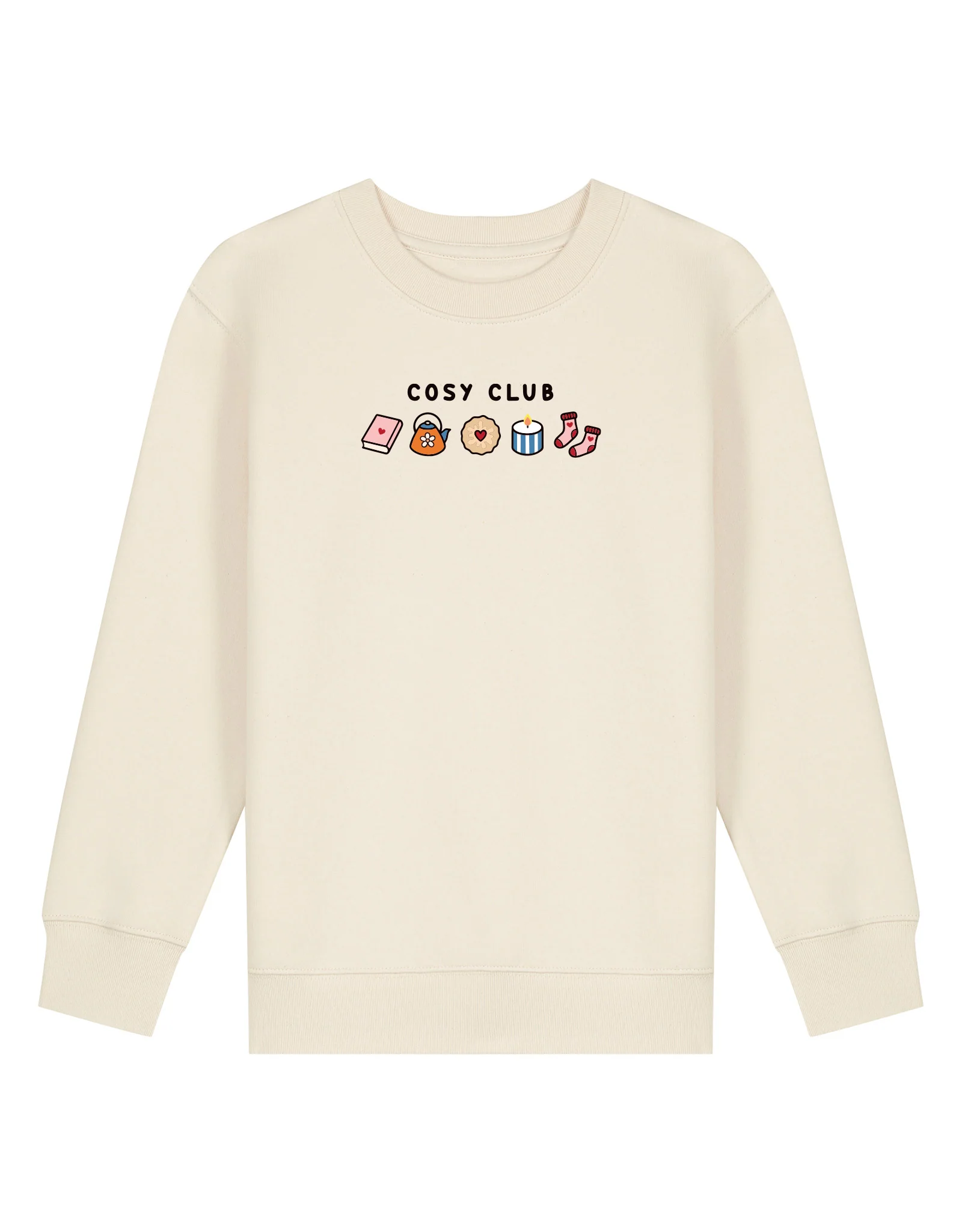 Cosy Club Embroidered Organic Cotton Childrens Sweatshirt - Image 3