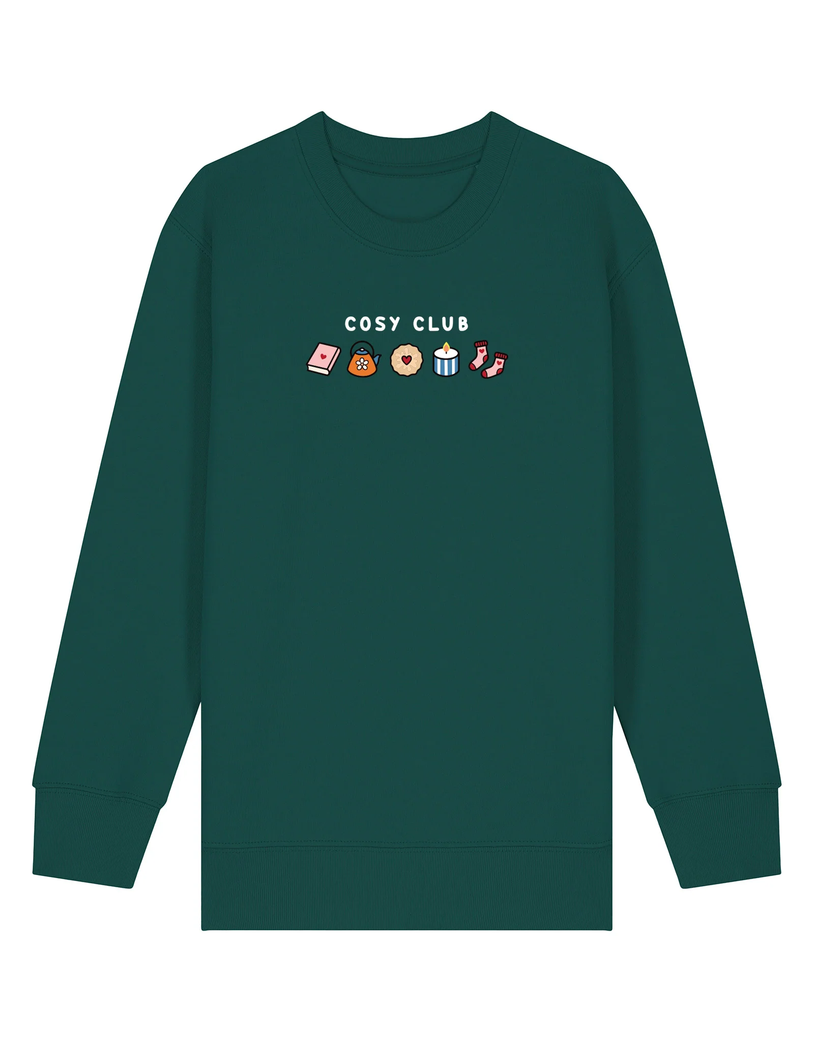 Cosy Club Embroidered Organic Cotton Childrens Sweatshirt - Image 5