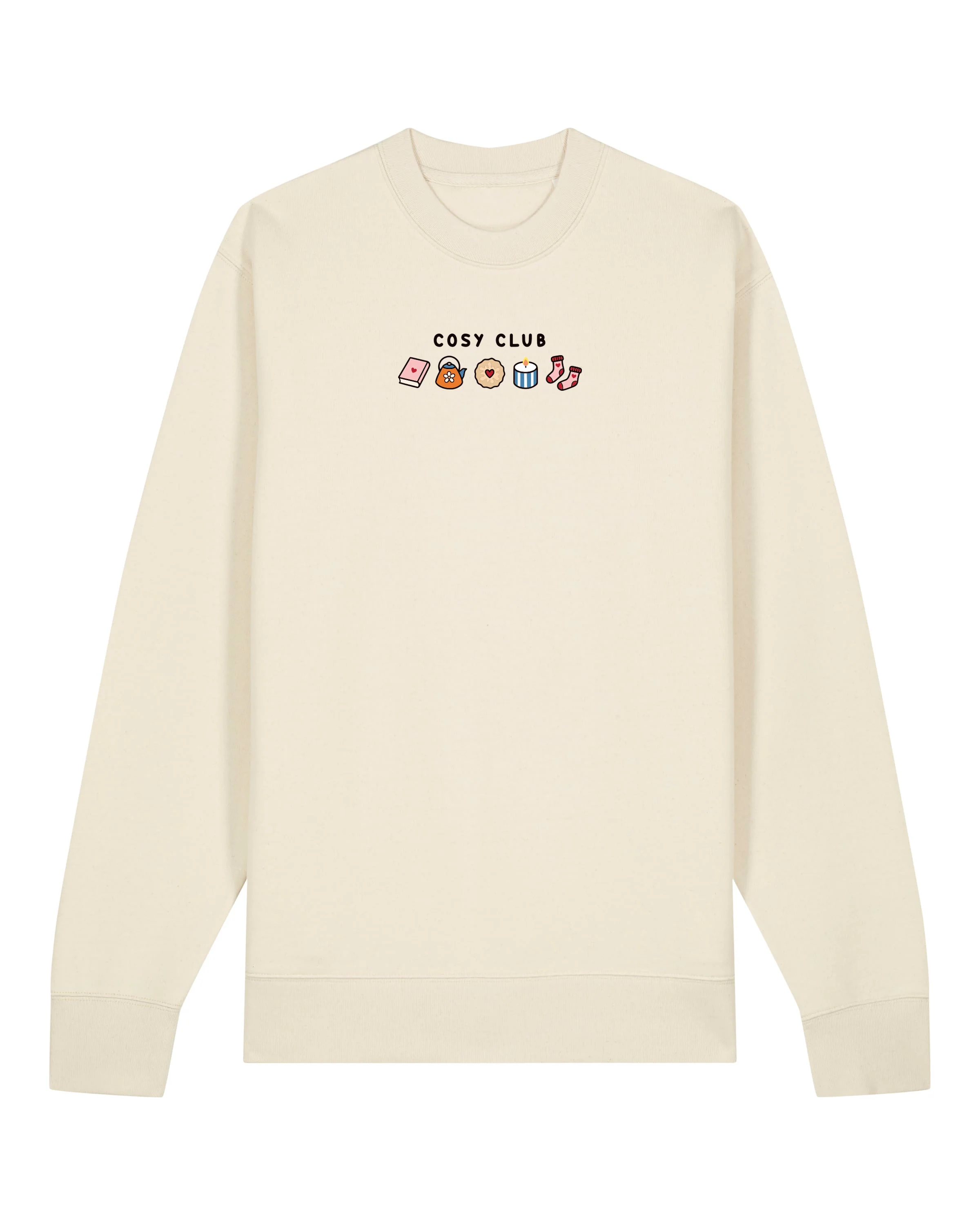 Cosy Club Embroidered Organic Cotton Sweatshirt - Image 3
