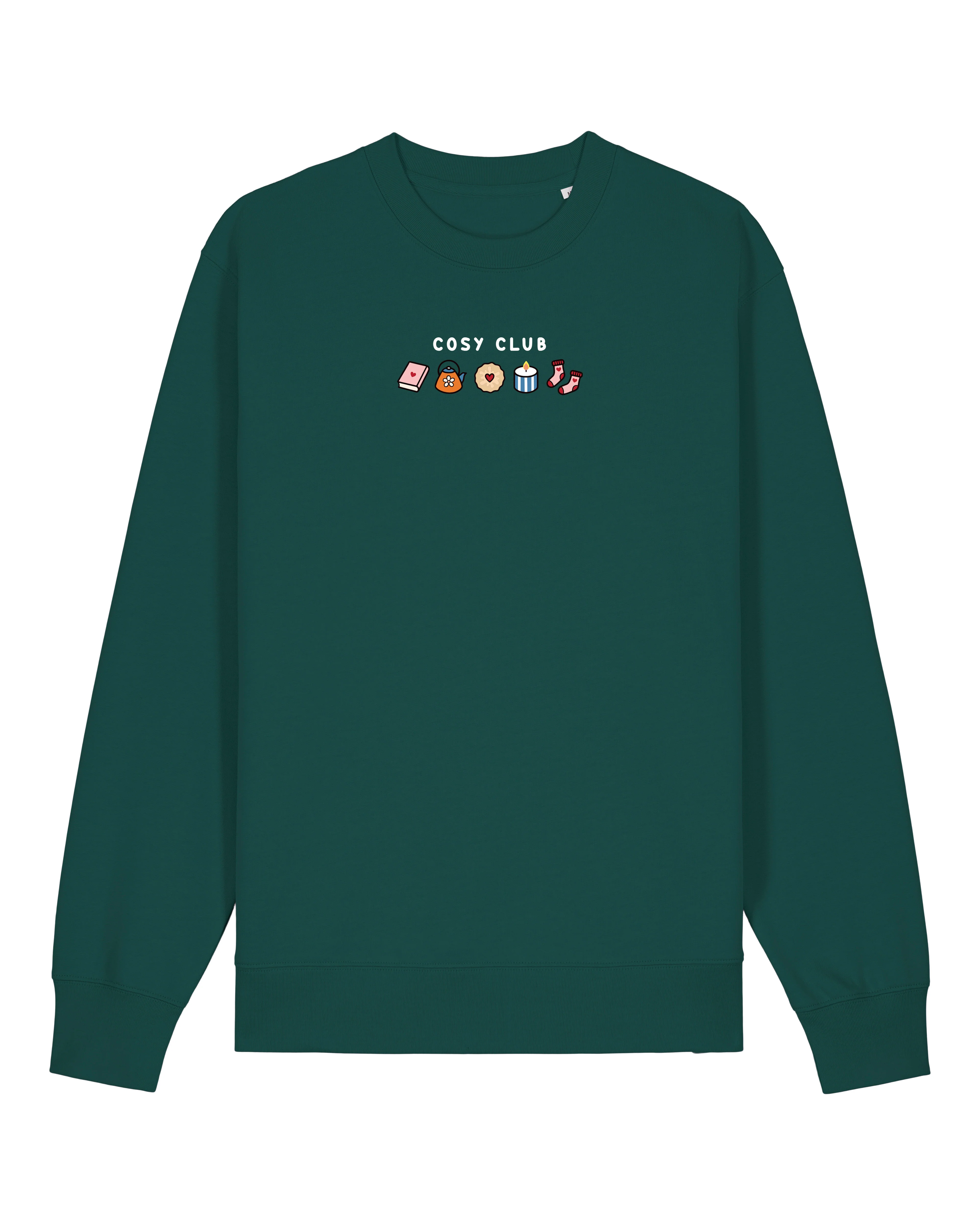 Cosy Club Embroidered Organic Cotton Sweatshirt - Image 7