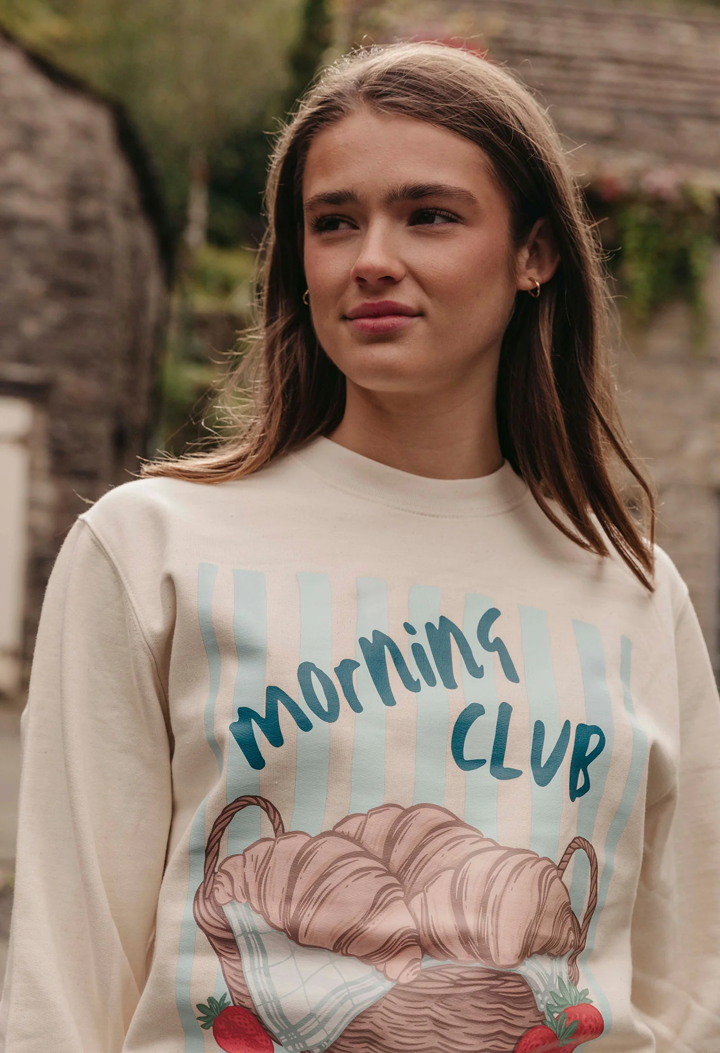 Croissants Organic Cotton Sweatshirt - Image 2