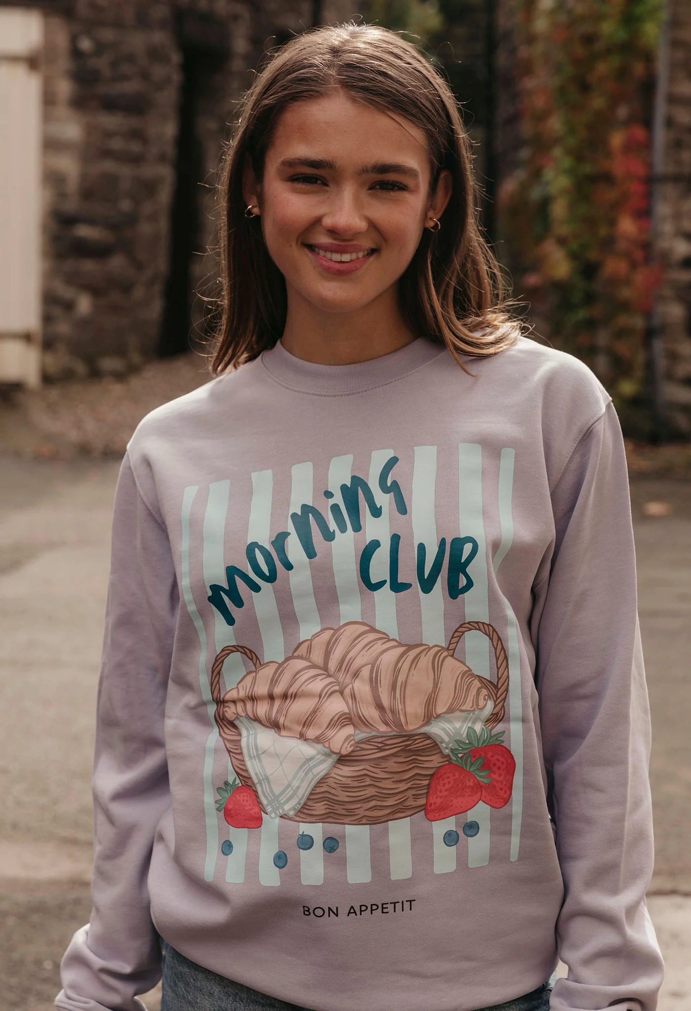 Croissants Organic Cotton Sweatshirt - Image 3