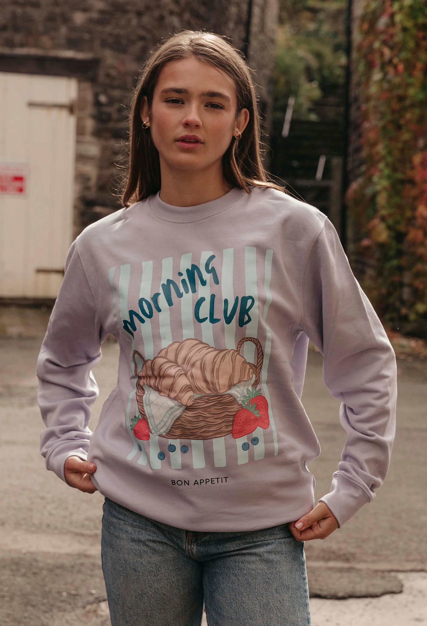 Croissants Organic Cotton Sweatshirt - Image 4