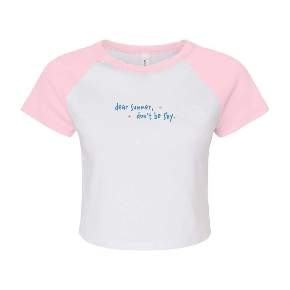 Dear Summer Embroidered Micro Rib Baby Tee - Image 10