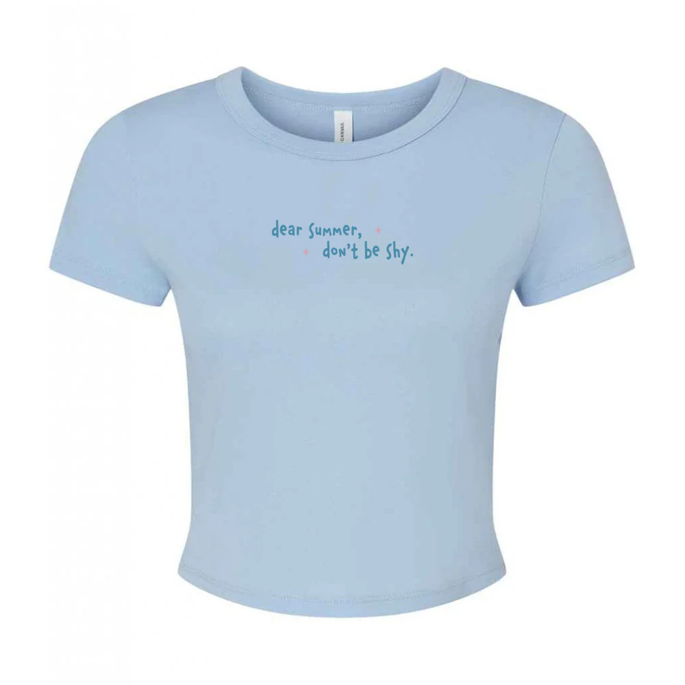 Dear Summer Embroidered Micro Rib Baby Tee - Image 11