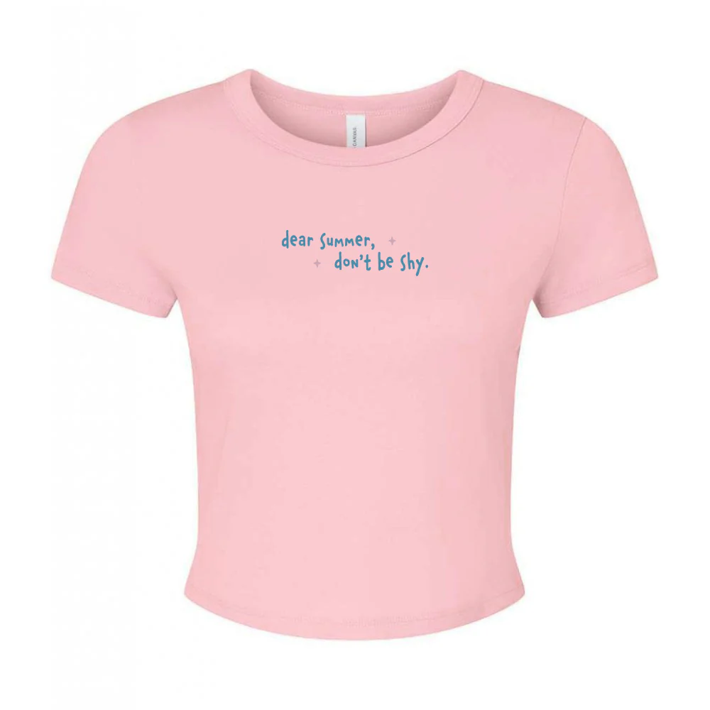 Dear Summer Embroidered Micro Rib Baby Tee - Image 12