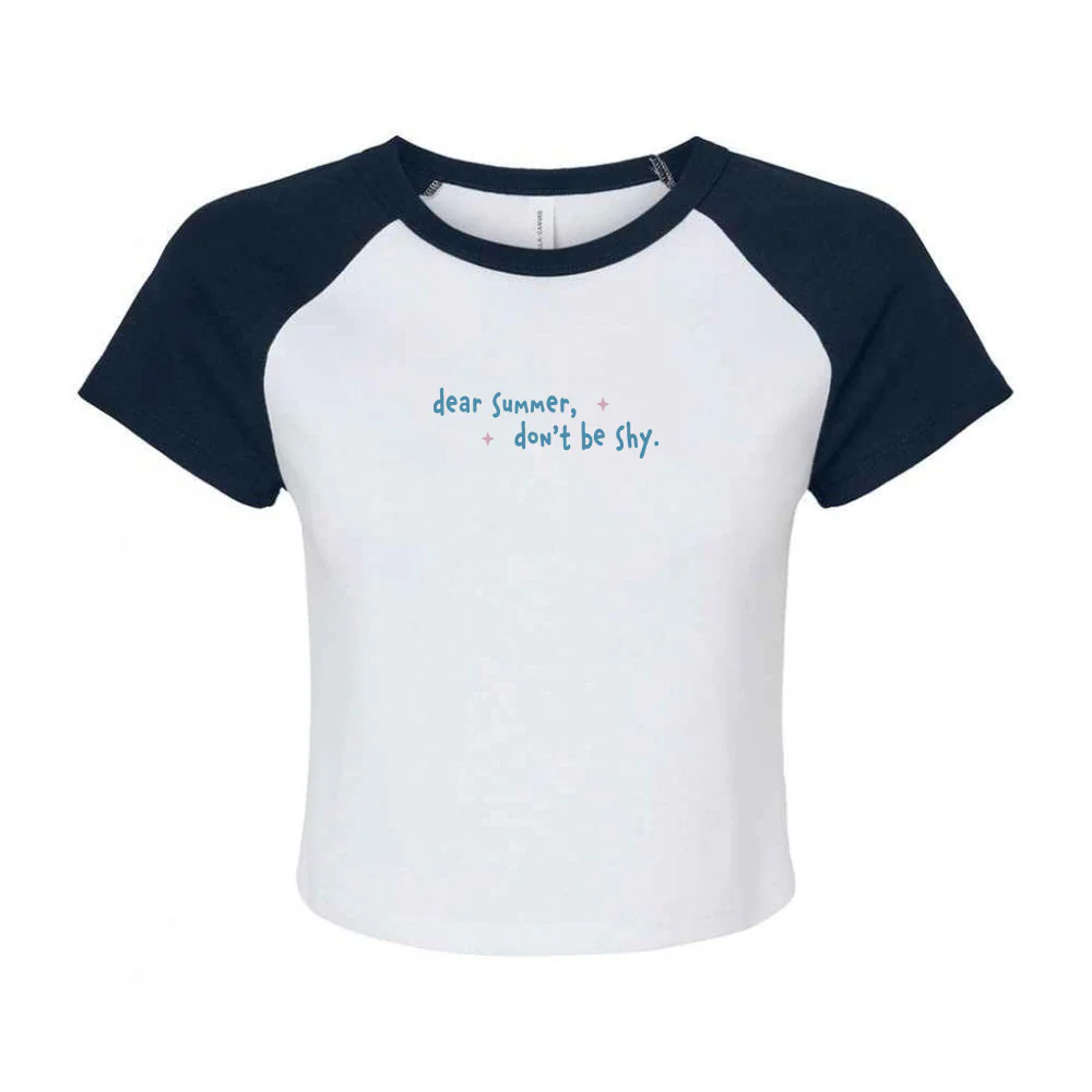 Dear Summer Embroidered Micro Rib Baby Tee - Image 6
