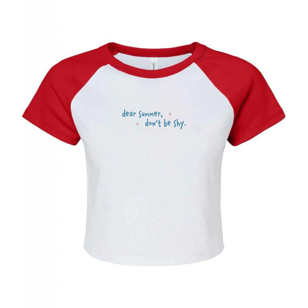 Dear Summer Embroidered Micro Rib Baby Tee - Image 9