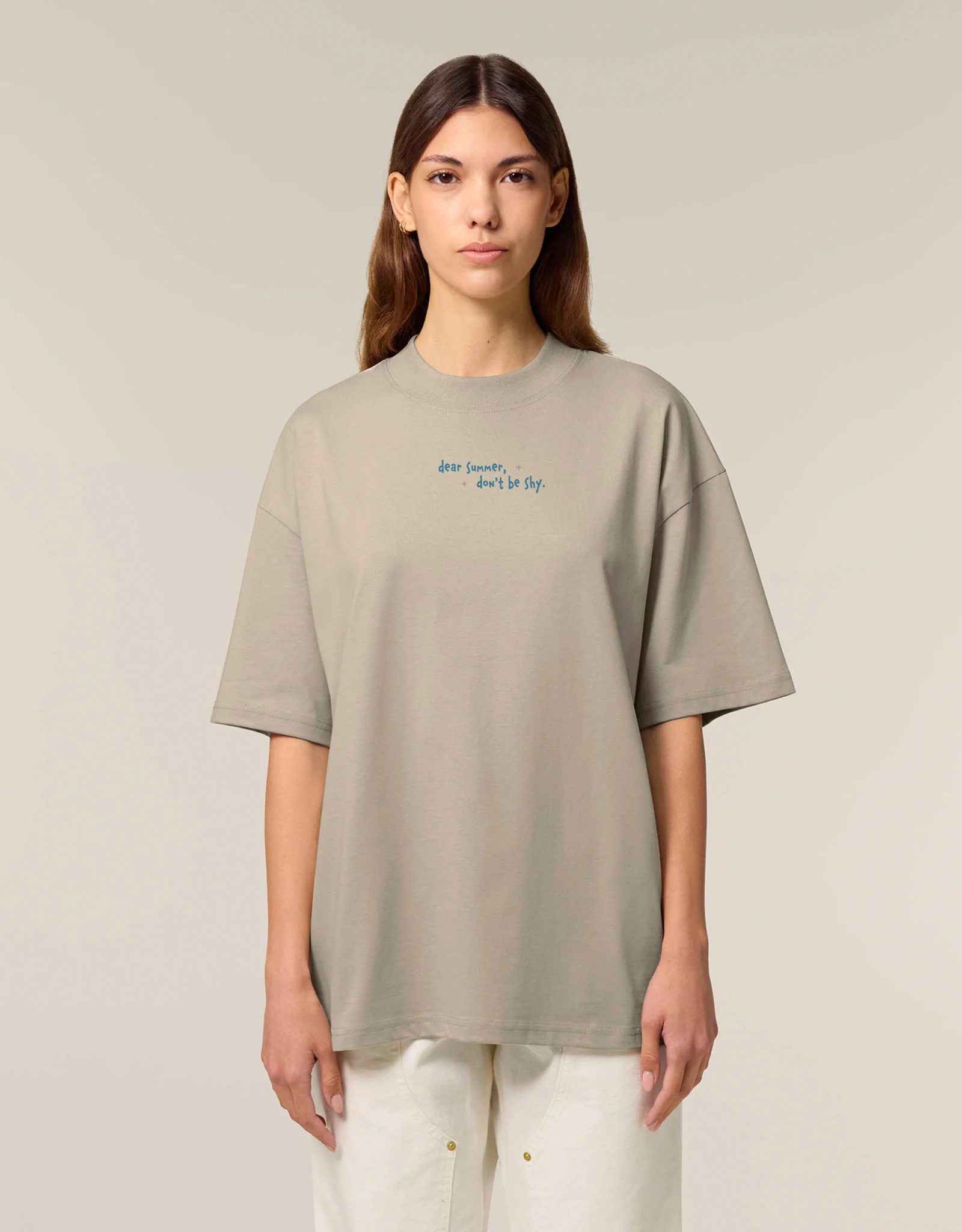 Dear Summer Embroidered Oversized Organic Cotton T-Shirt - Image 10
