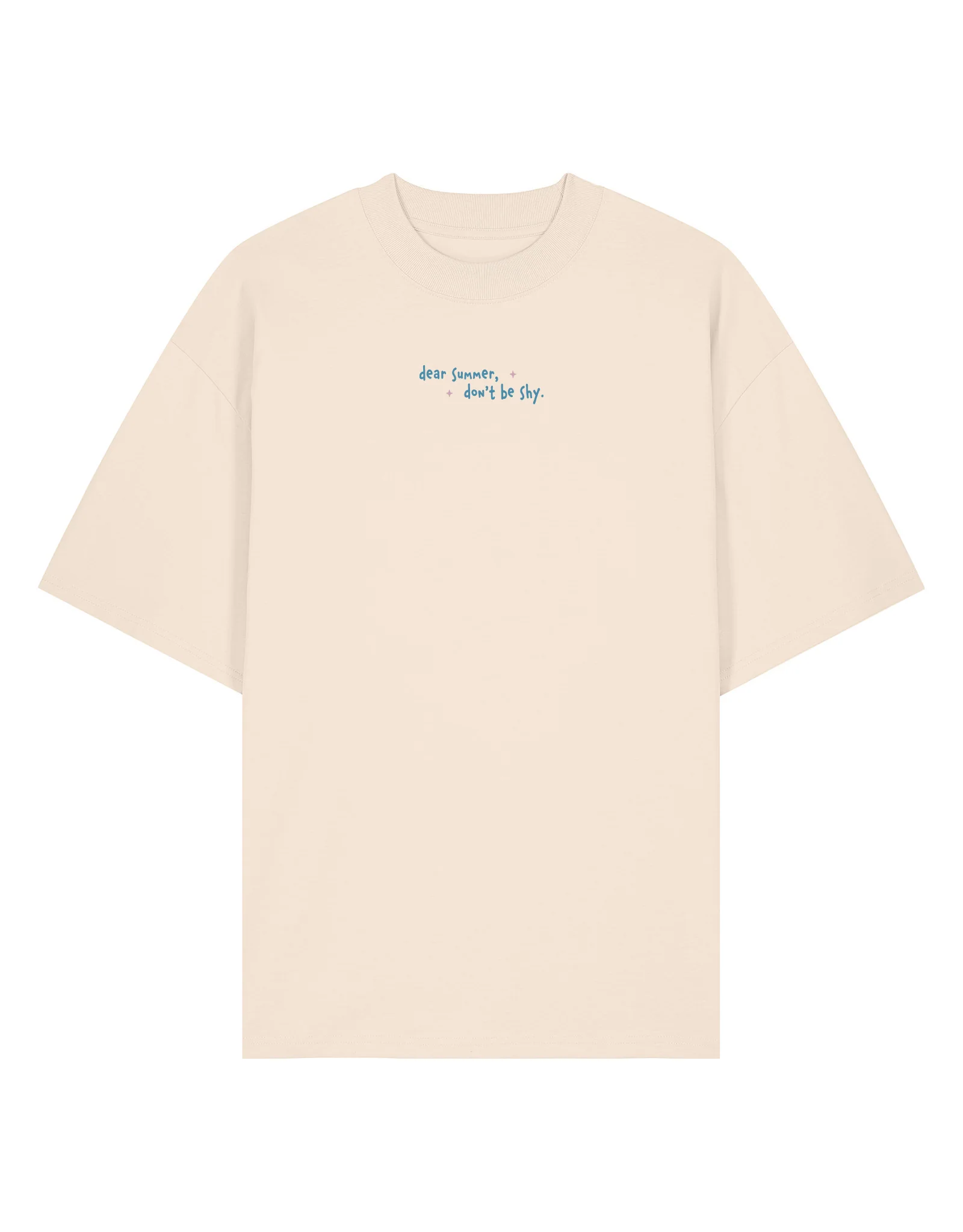 Dear Summer Embroidered Oversized Organic Cotton T-Shirt - Image 5