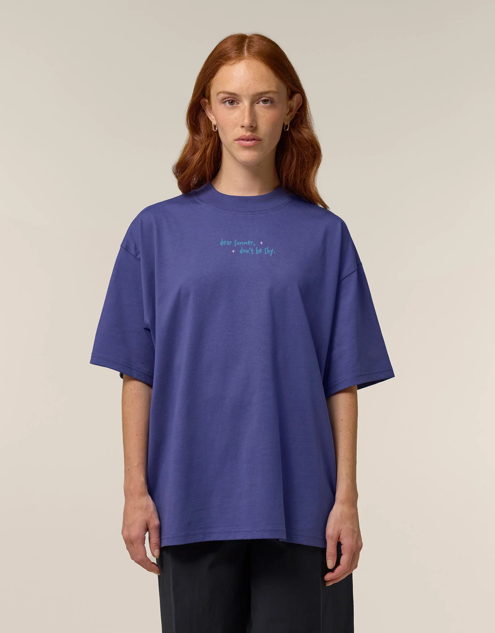 Dear Summer Embroidered Oversized Organic Cotton T-Shirt - Image 8