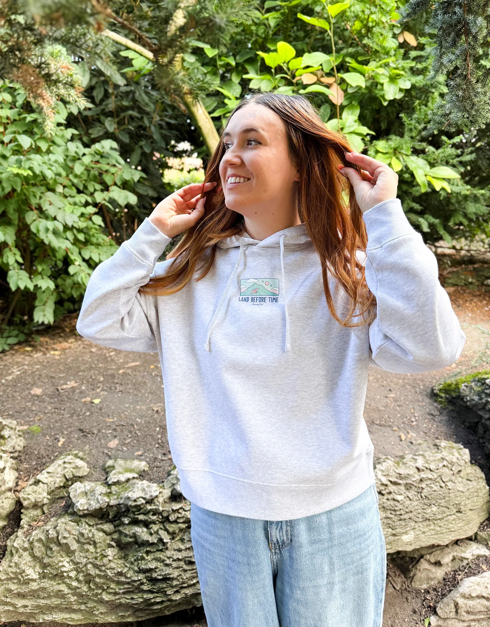 Dinosaurs Boxy Organic Cotton Hoodie - Image 4