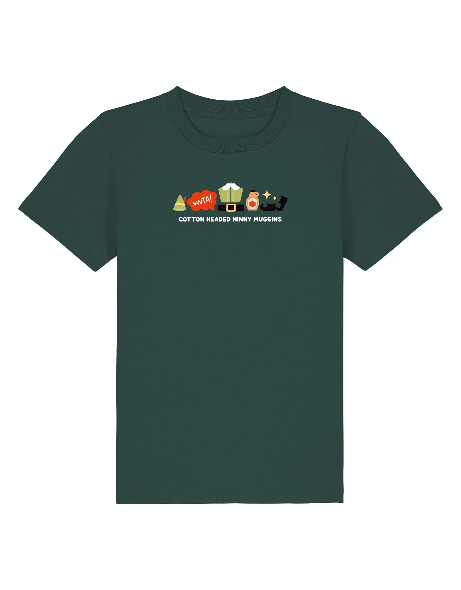 Elf Embroidered Organic Cotton Childrens T-Shirt - Image 12