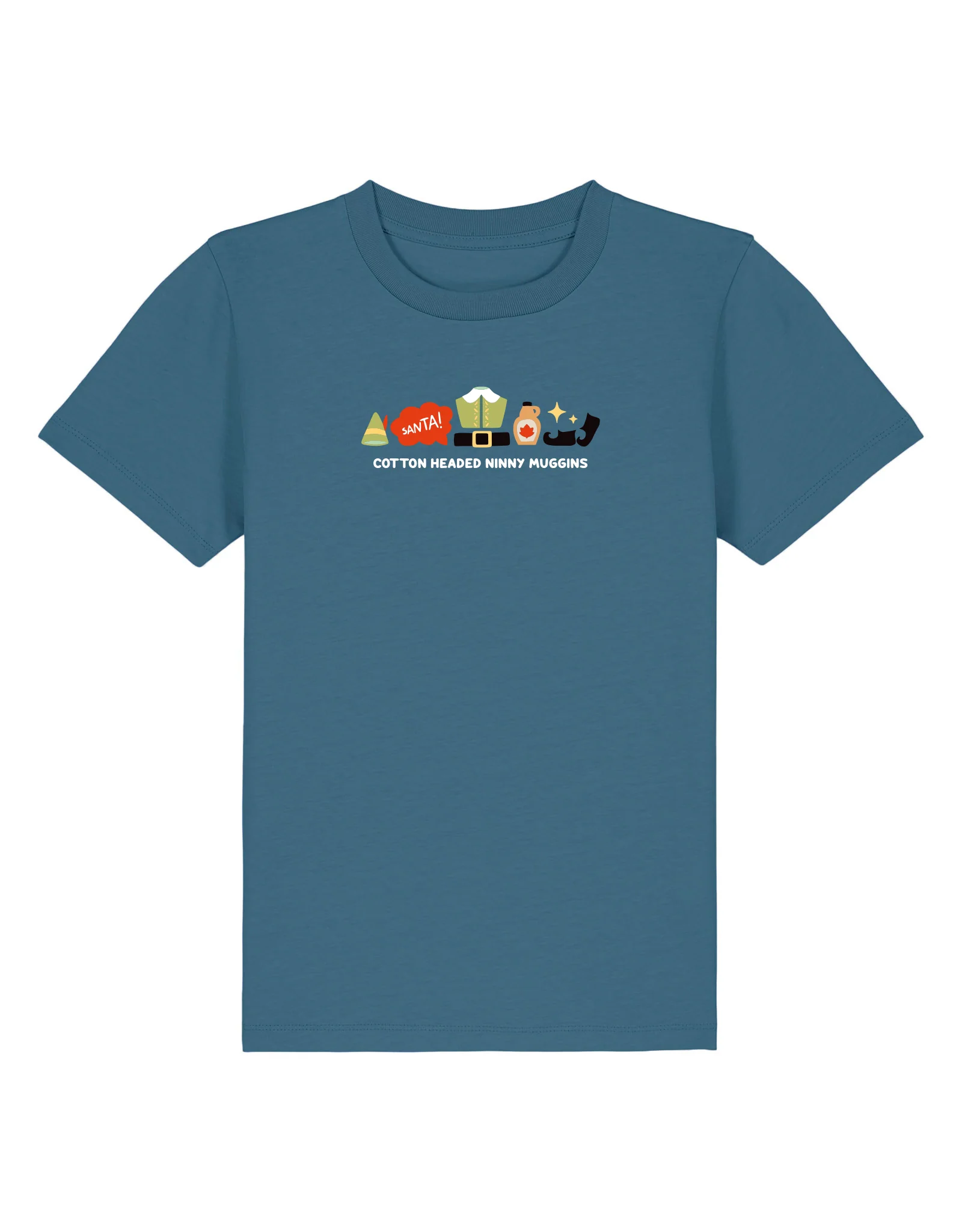 Elf Embroidered Organic Cotton Childrens T-Shirt - Image 16