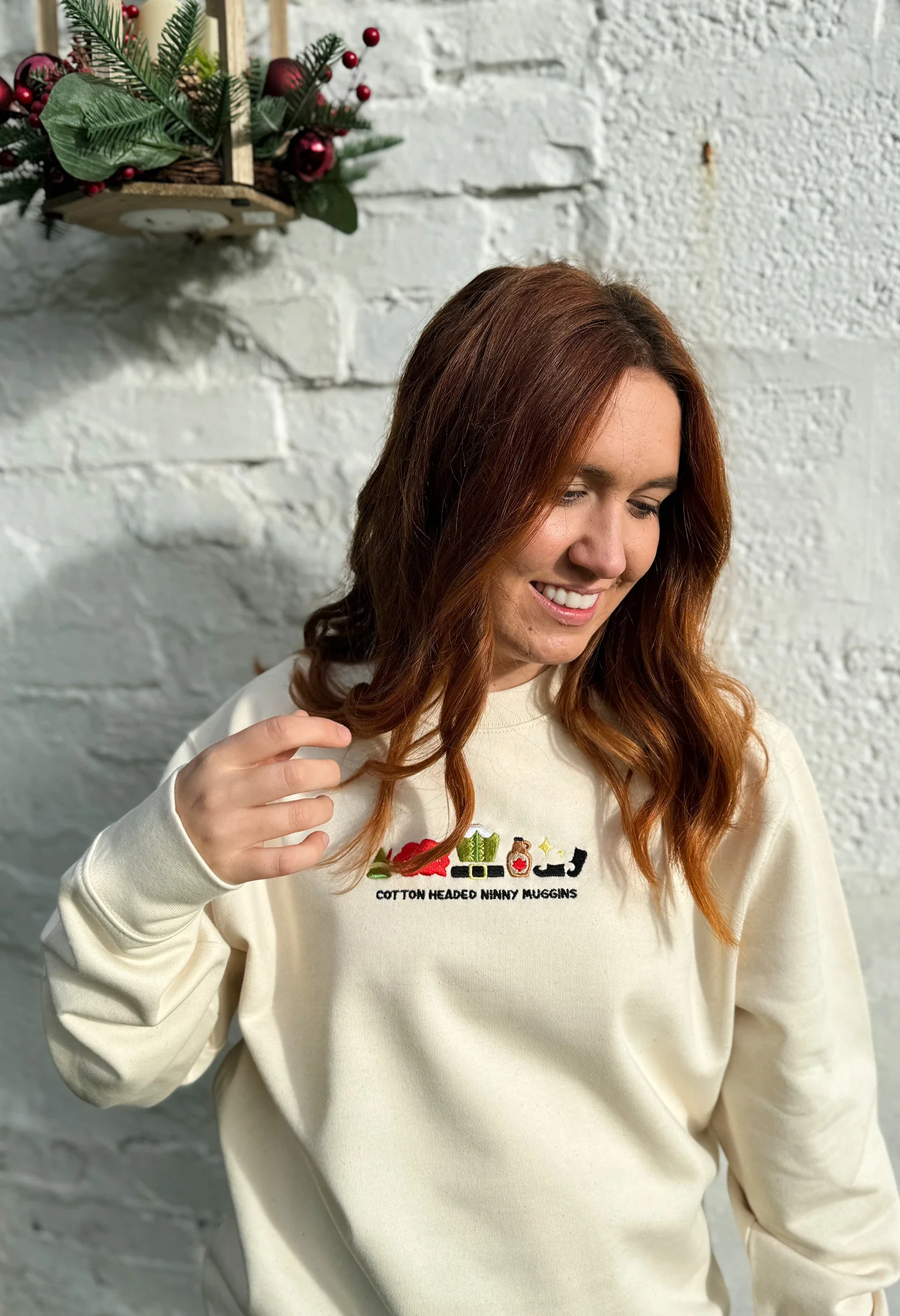 Elf Embroidered Organic Cotton Sweatshirt - Image 8