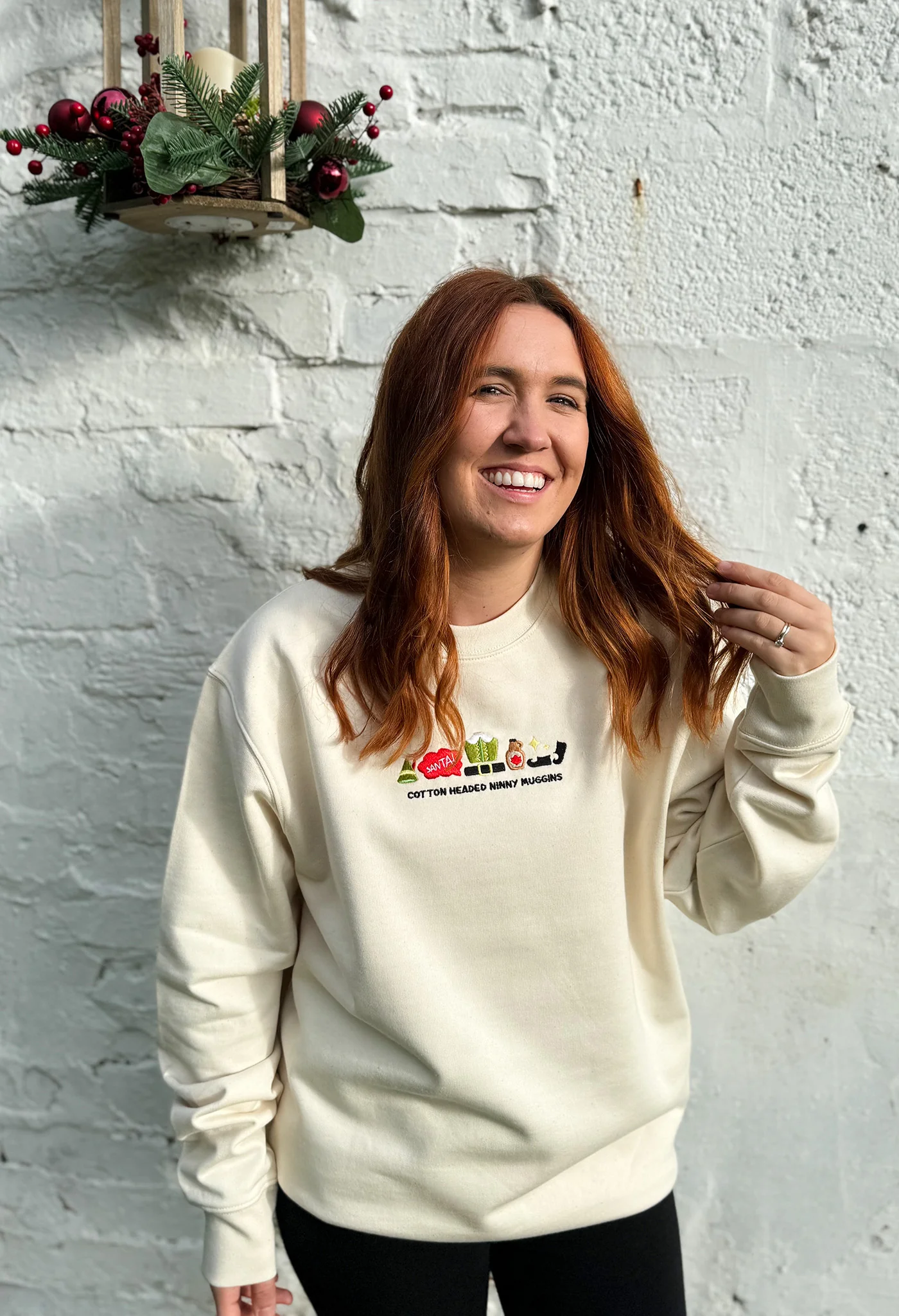 Elf Embroidered Organic Cotton Sweatshirt - Image 9