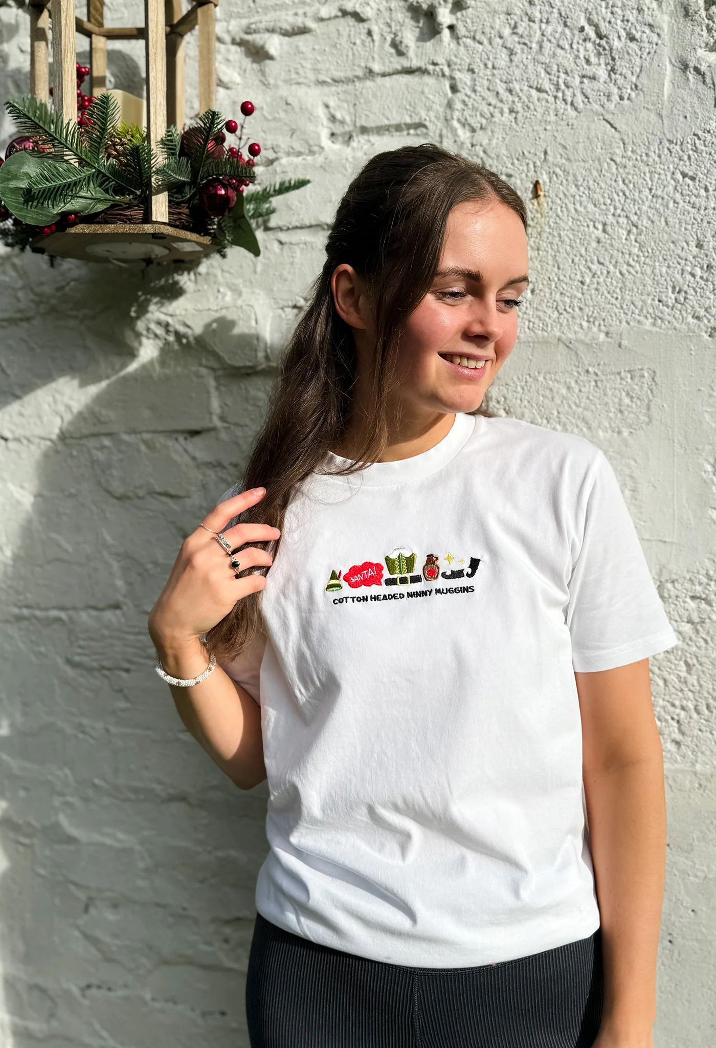 Elf Embroidered Organic Cotton T-Shirt - Image 4
