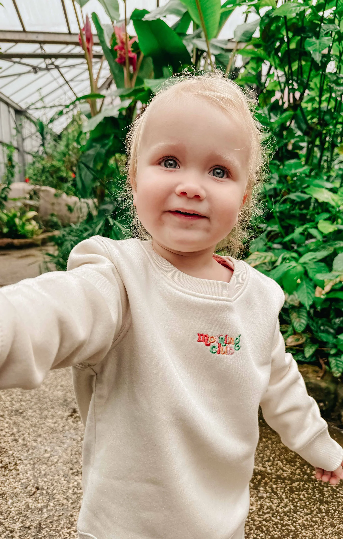 Essential Embroidered Organic Cotton Childrens Sweatshirt - Image 5