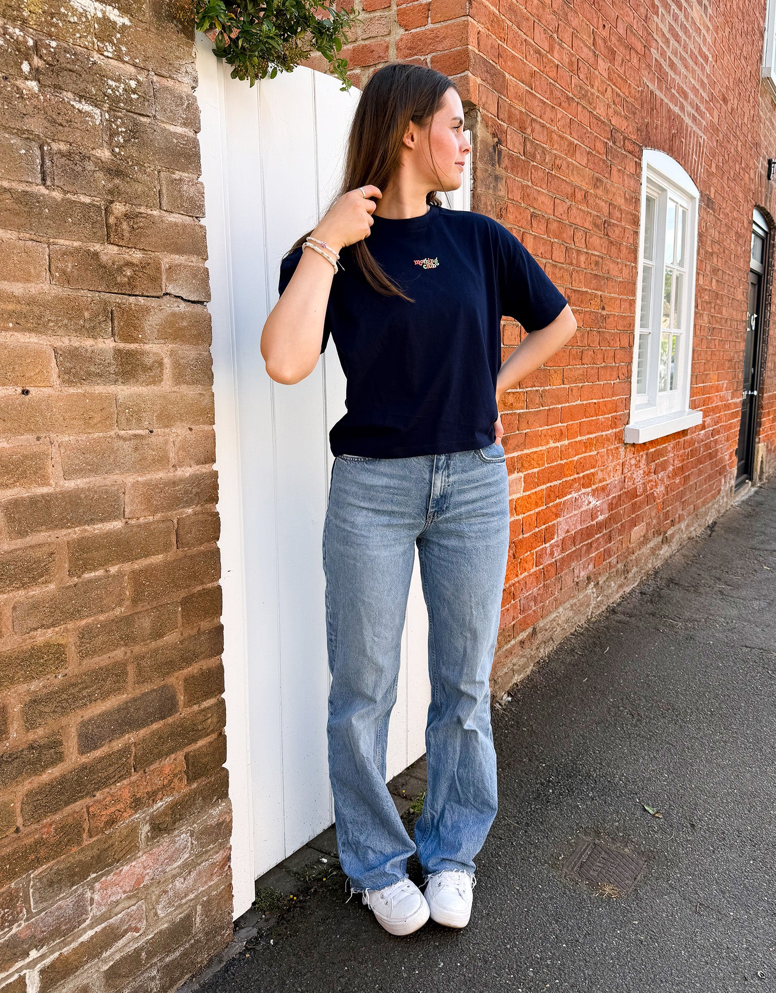 Essentials Embroidered Boxy Organic Cotton Tee - Image 4