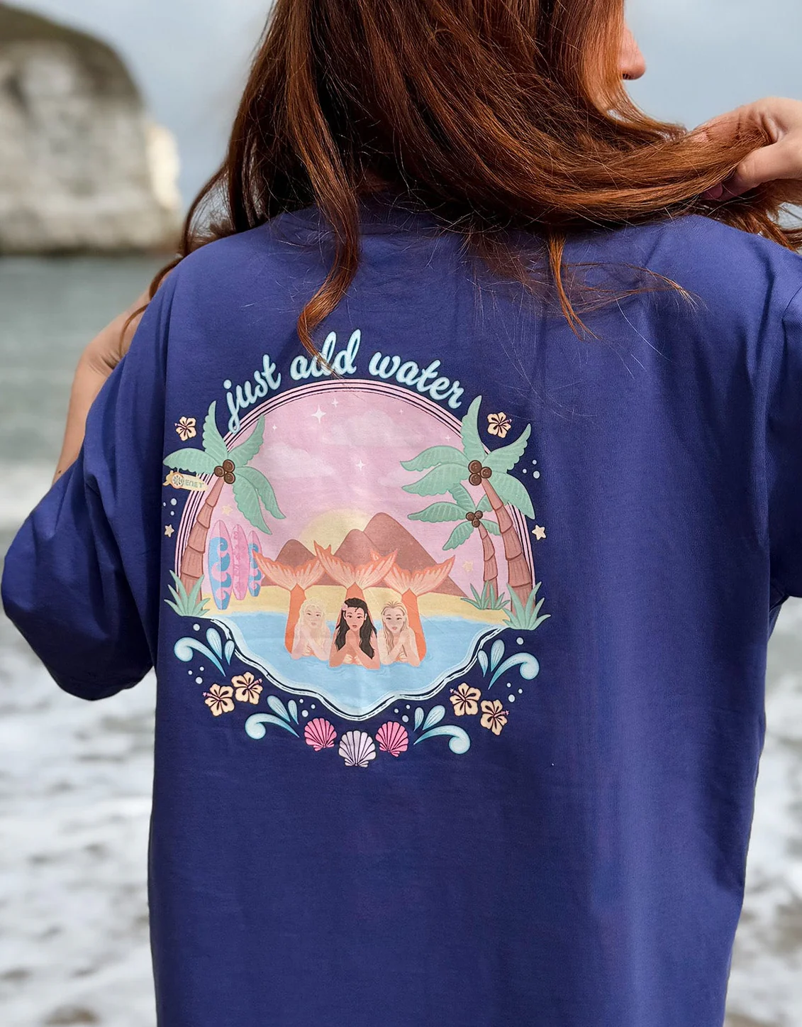 Just Add Water Oversized Organic Cotton T-Shirt - Image 7