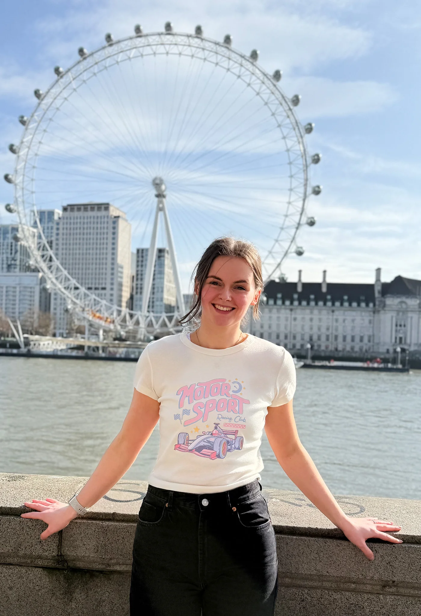 Motorsport Printed Micro Rib Baby Tee - Image 11