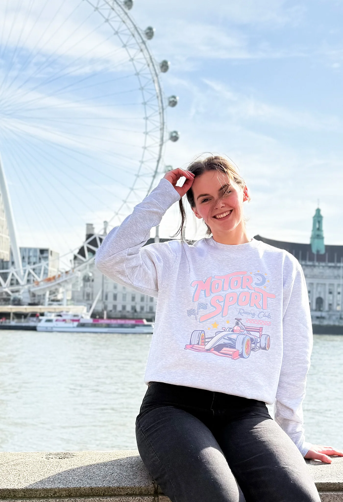Motorsport Printed Organic Cotton Sweatshirt - Image 10