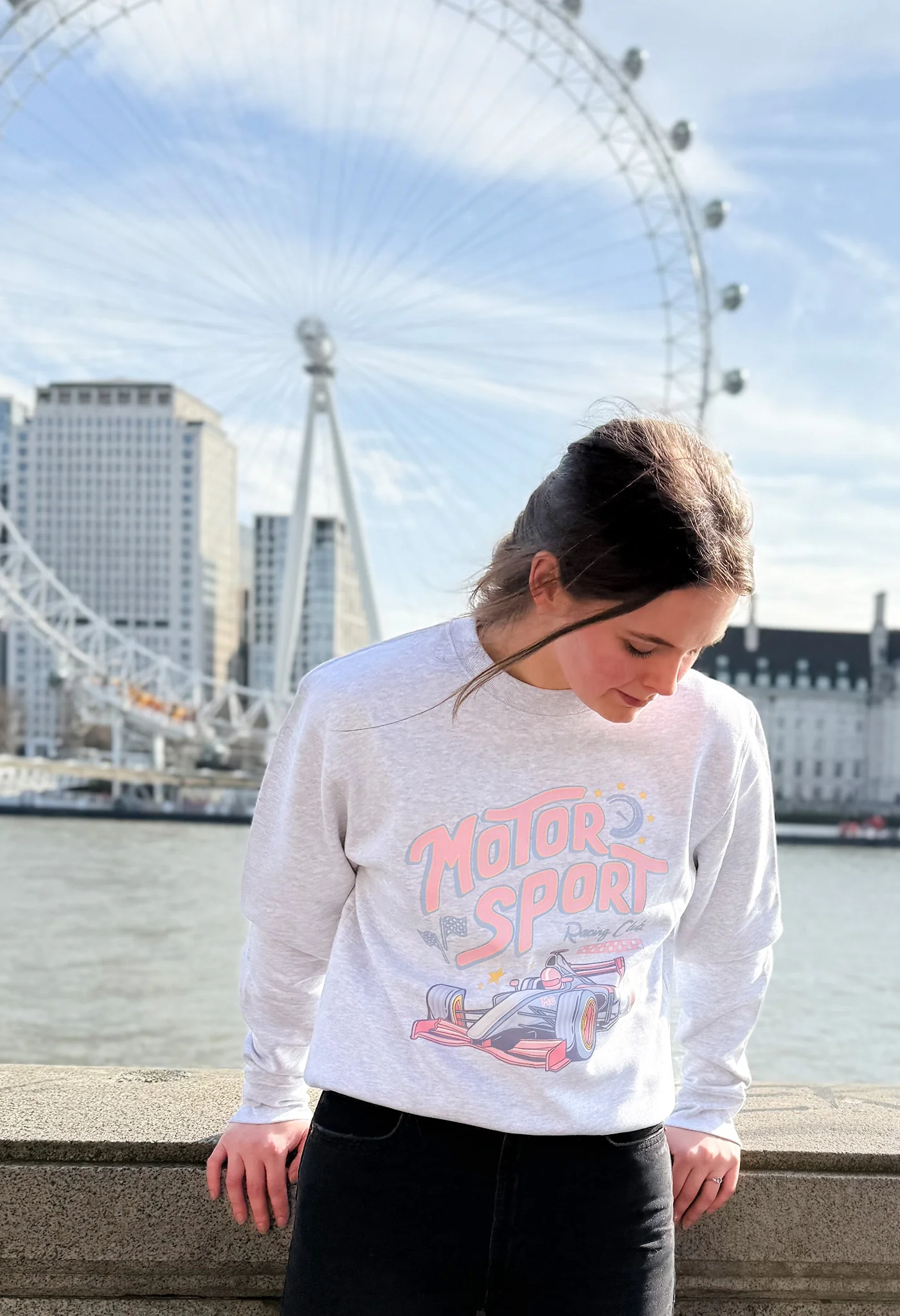 Motorsport Printed Organic Cotton Sweatshirt - Image 6