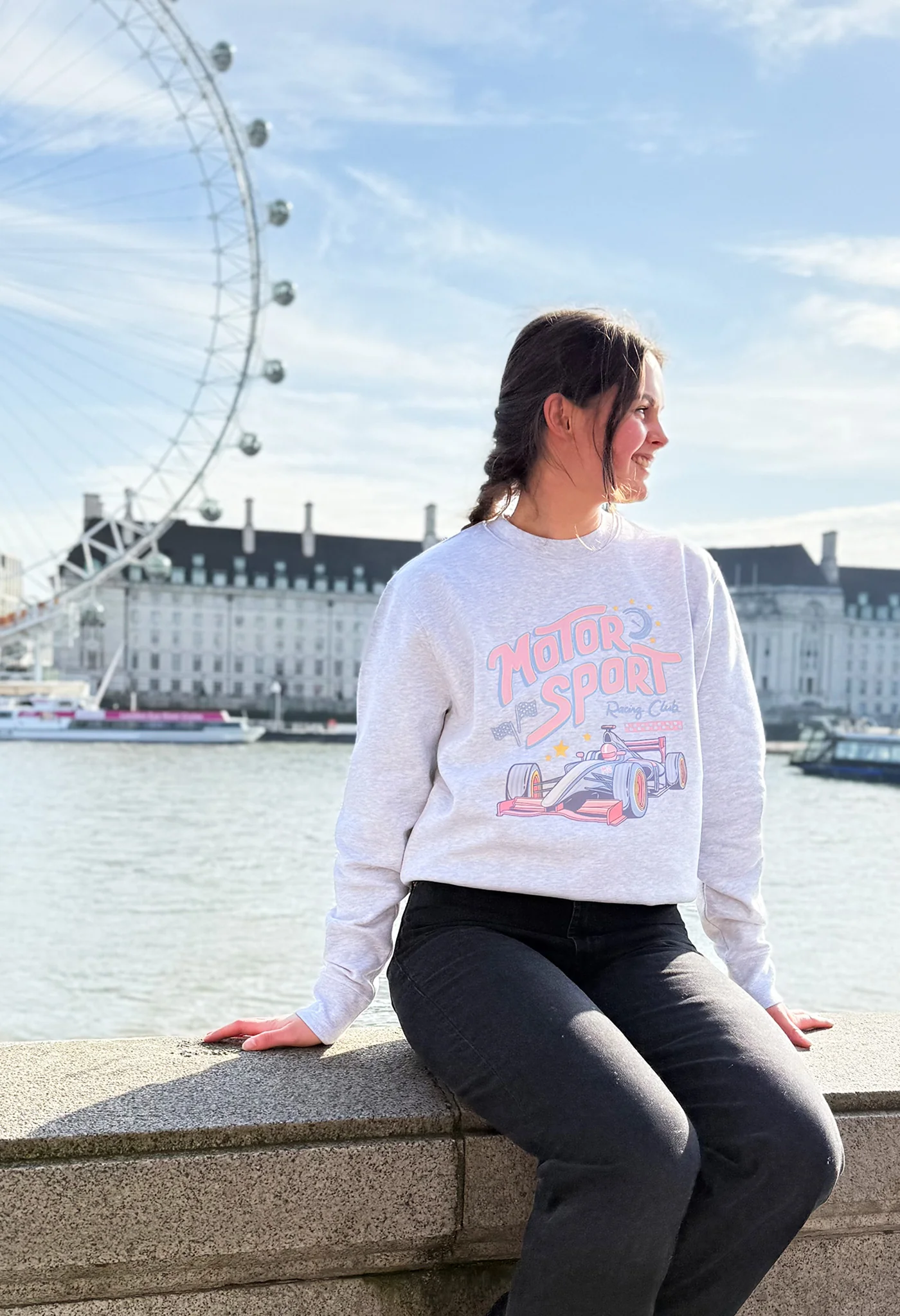 Motorsport Printed Organic Cotton Sweatshirt - Image 8