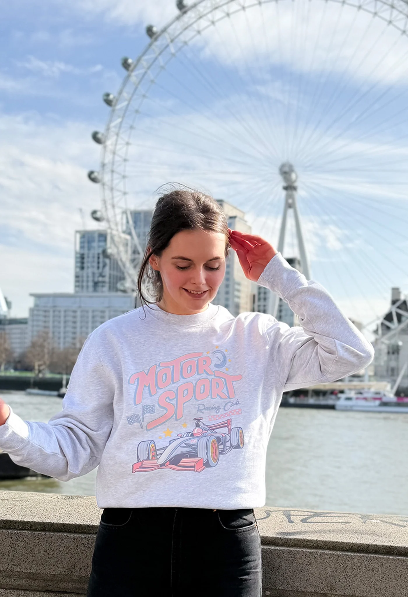 Motorsport Printed Organic Cotton Sweatshirt - Image 9