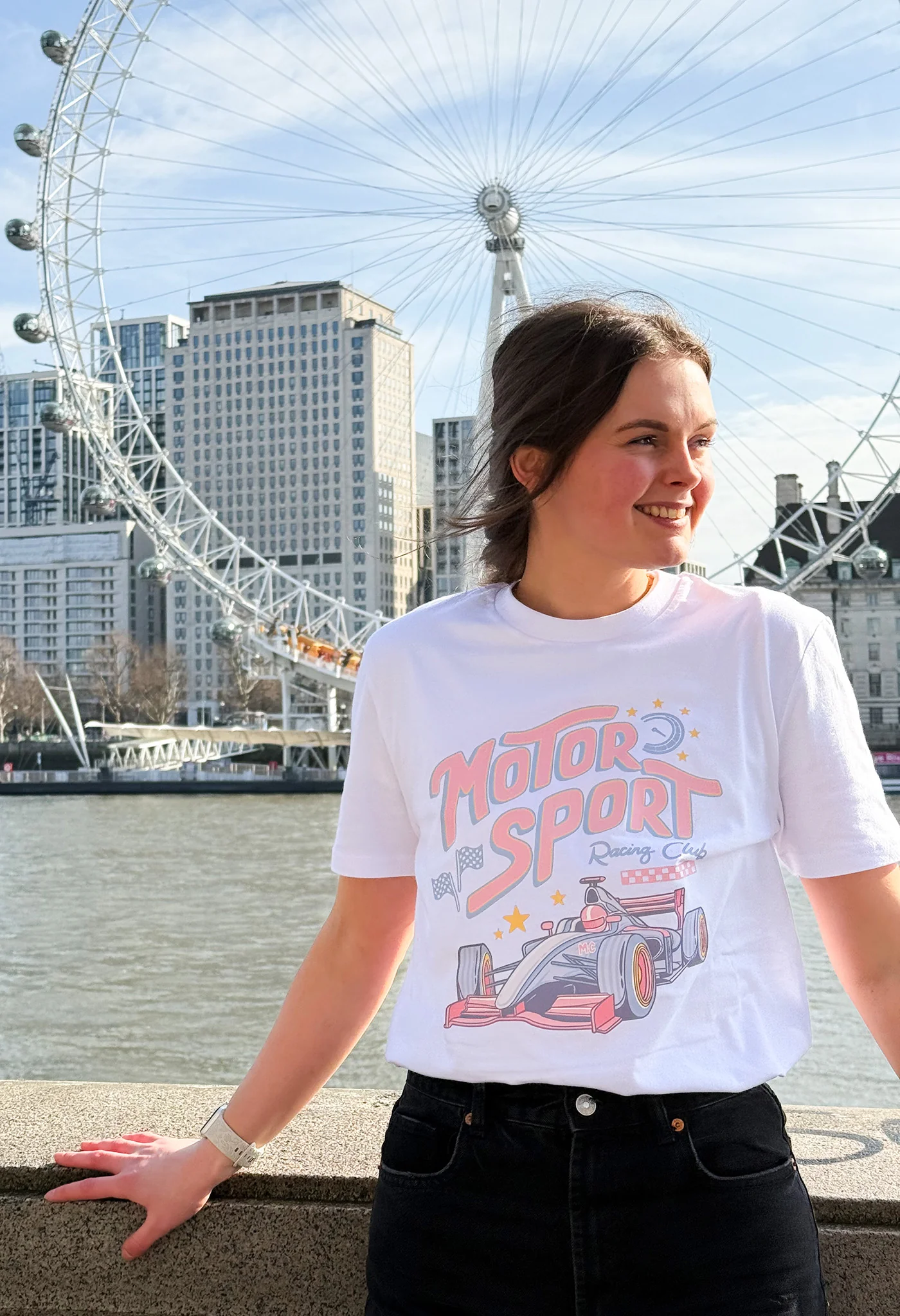 Motorsport Printed Organic Cotton T-Shirt - Image 6