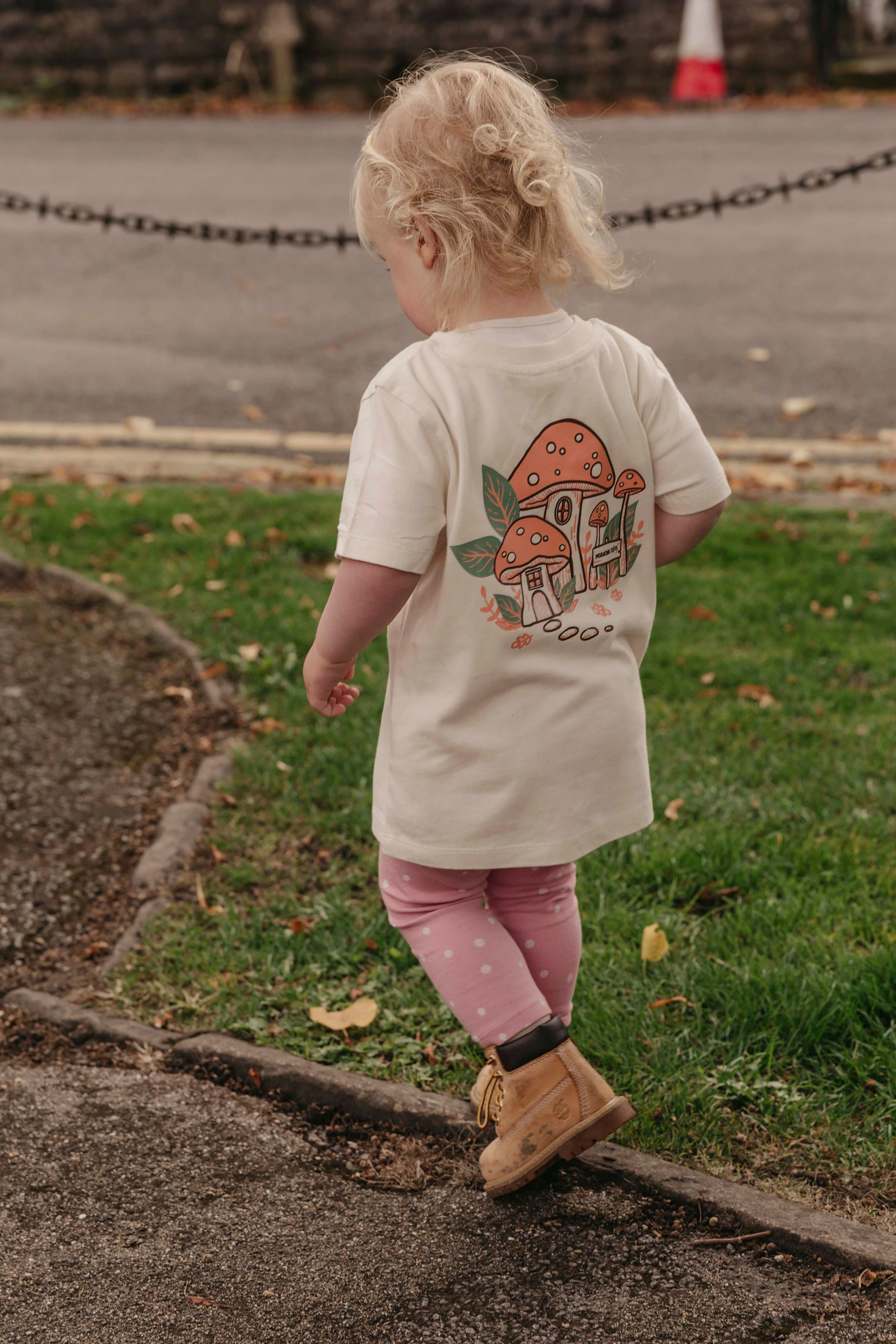 Mushroom House Organic Cotton Childrens T-Shirt