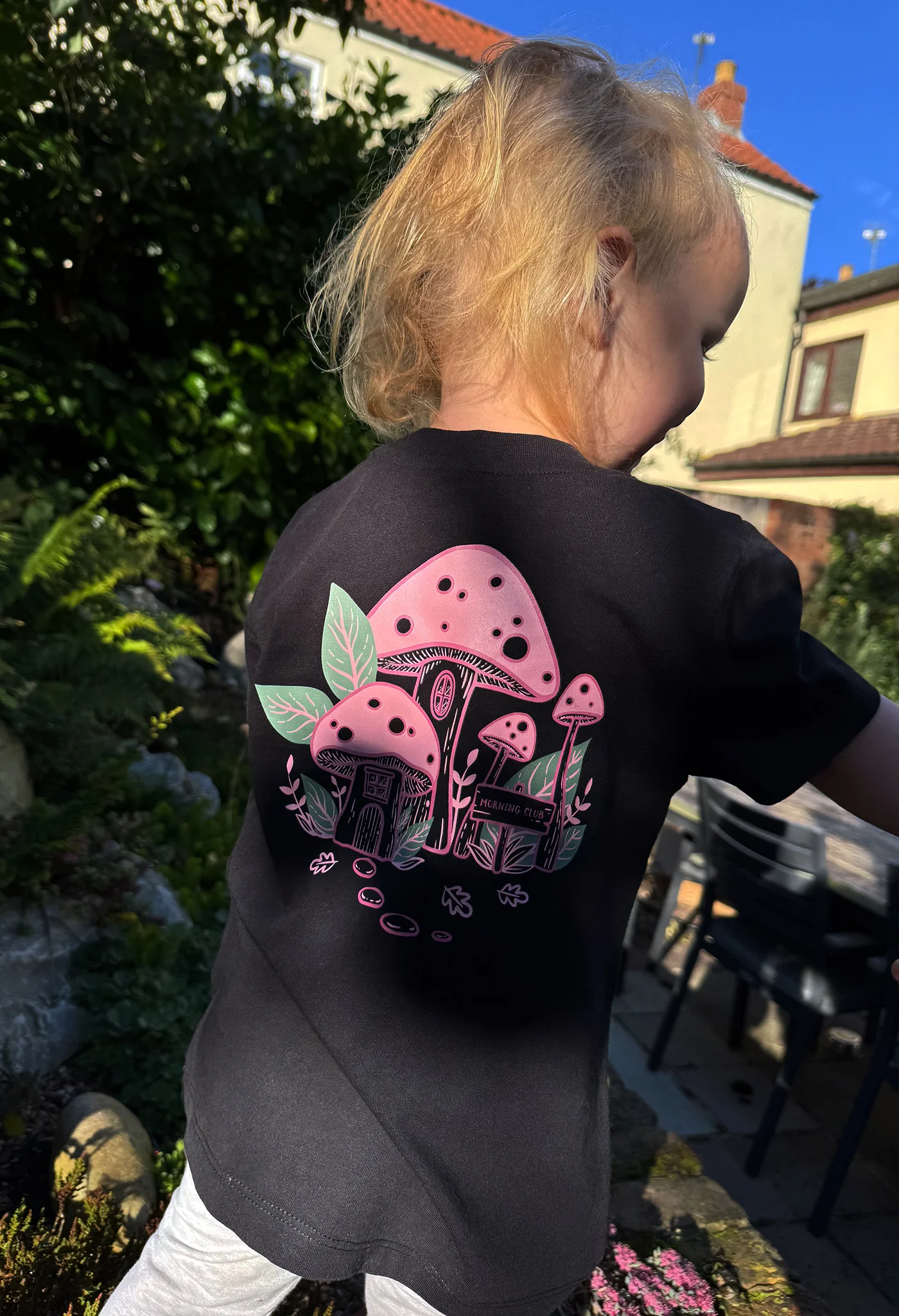 Mushroom House Organic Cotton Childrens T-Shirt - Image 4