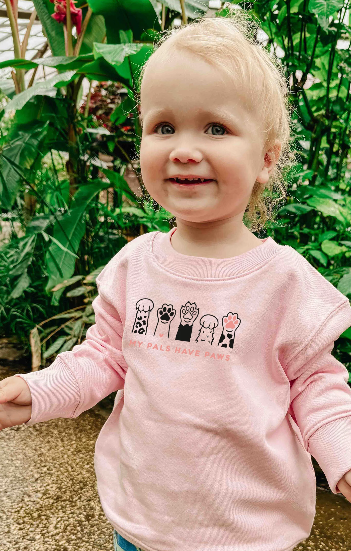 My Pals Have Paws Embroidered Organic Cotton Childrens Sweatshirt - Image 3