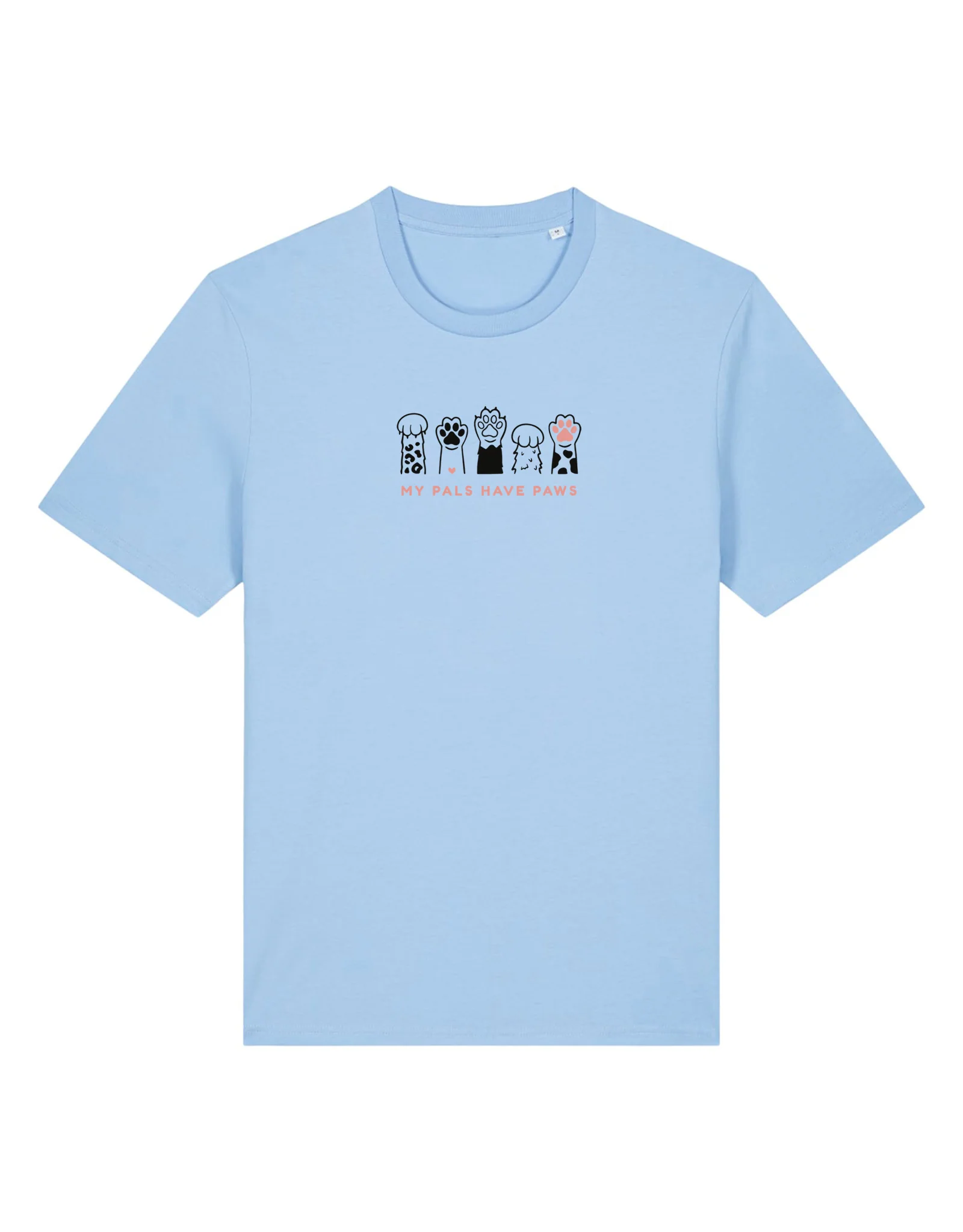 My Pals Have Paws Embroidered Organic Cotton T-Shirt - Image 5