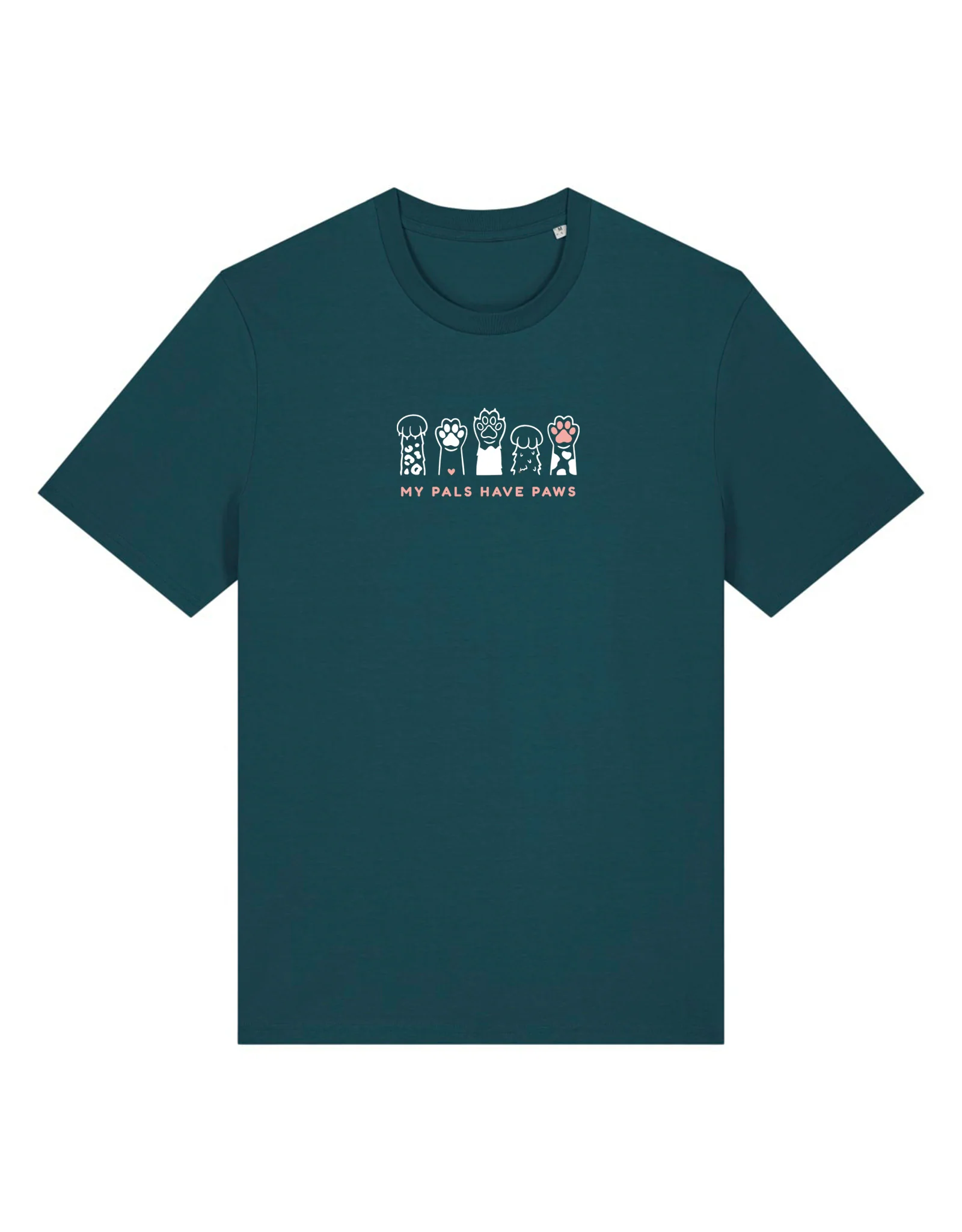 My Pals Have Paws Embroidered Organic Cotton T-Shirt - Image 6