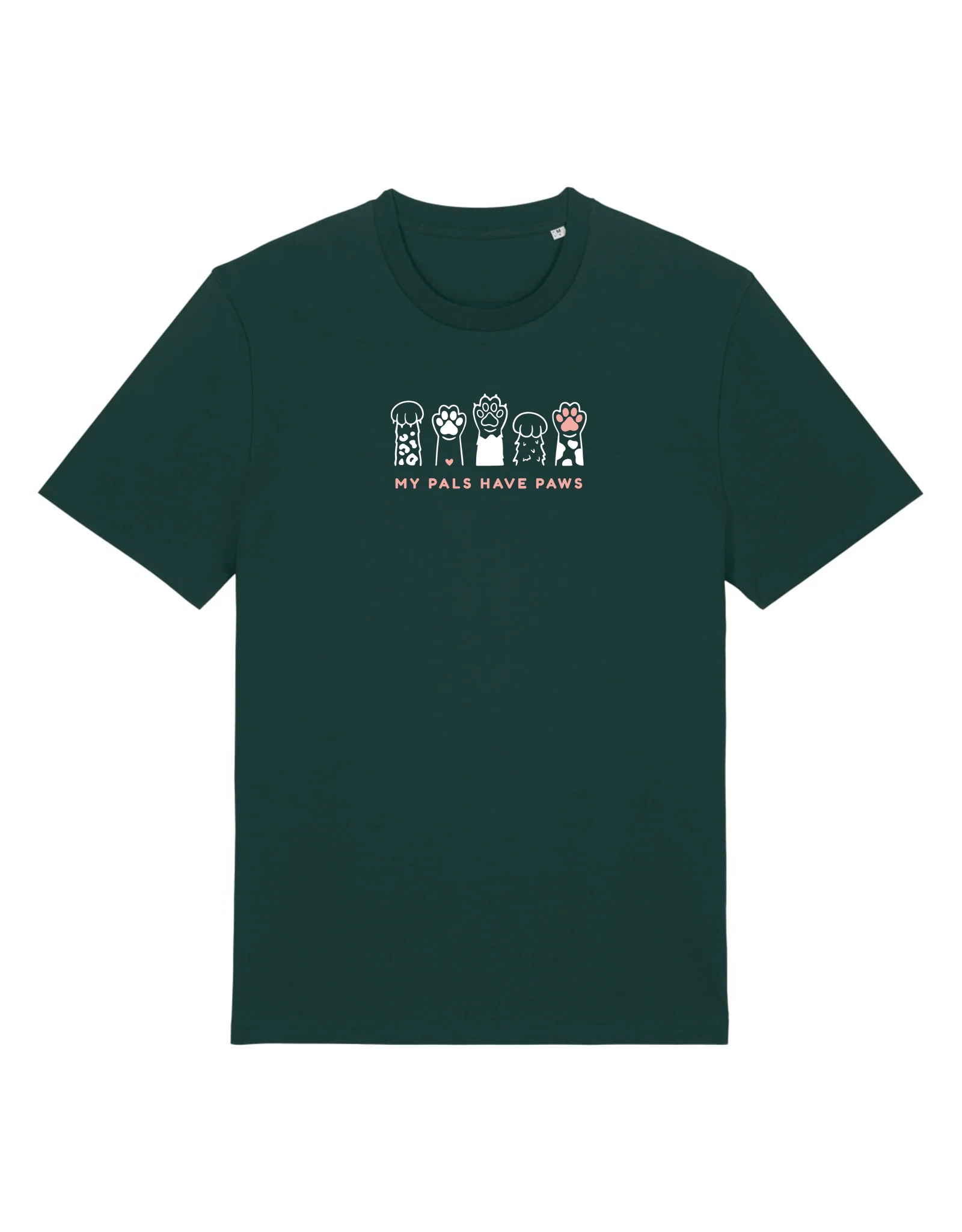 My Pals Have Paws Embroidered Organic Cotton T-Shirt - Image 9