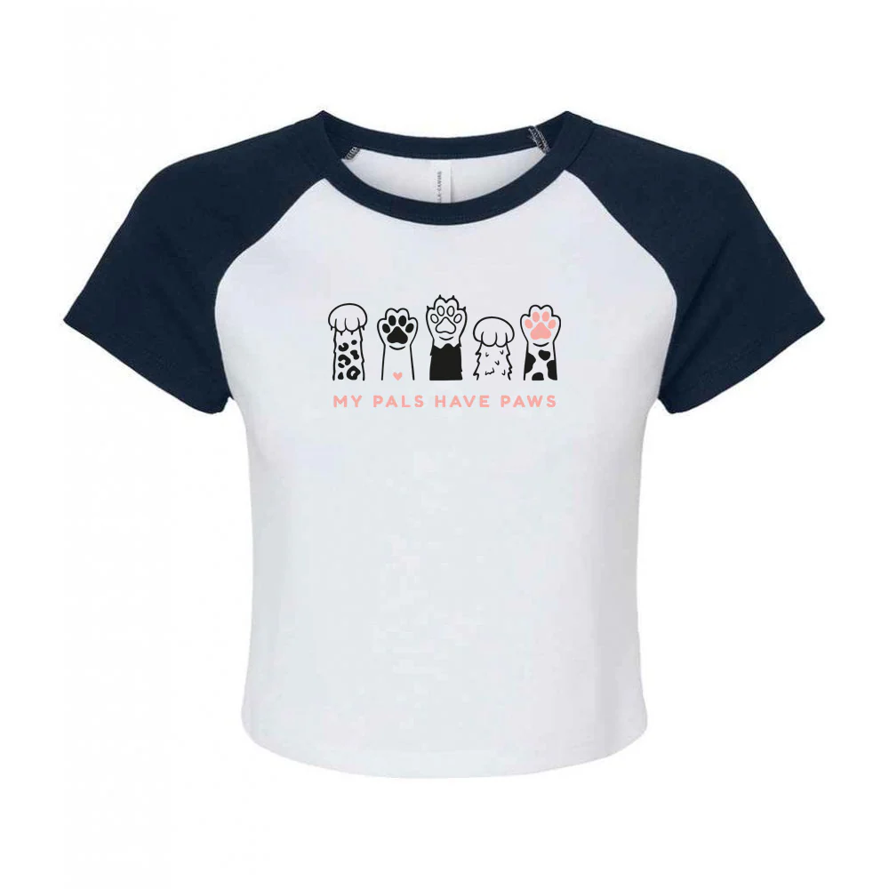 My Pals Have Paws Embroidered Micro Rib Baby Tee - Image 5