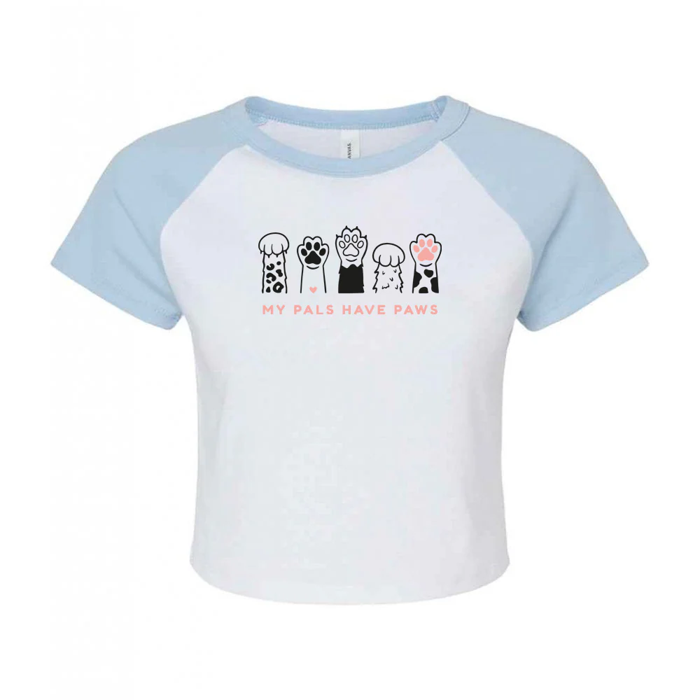 My Pals Have Paws Embroidered Micro Rib Baby Tee - Image 6