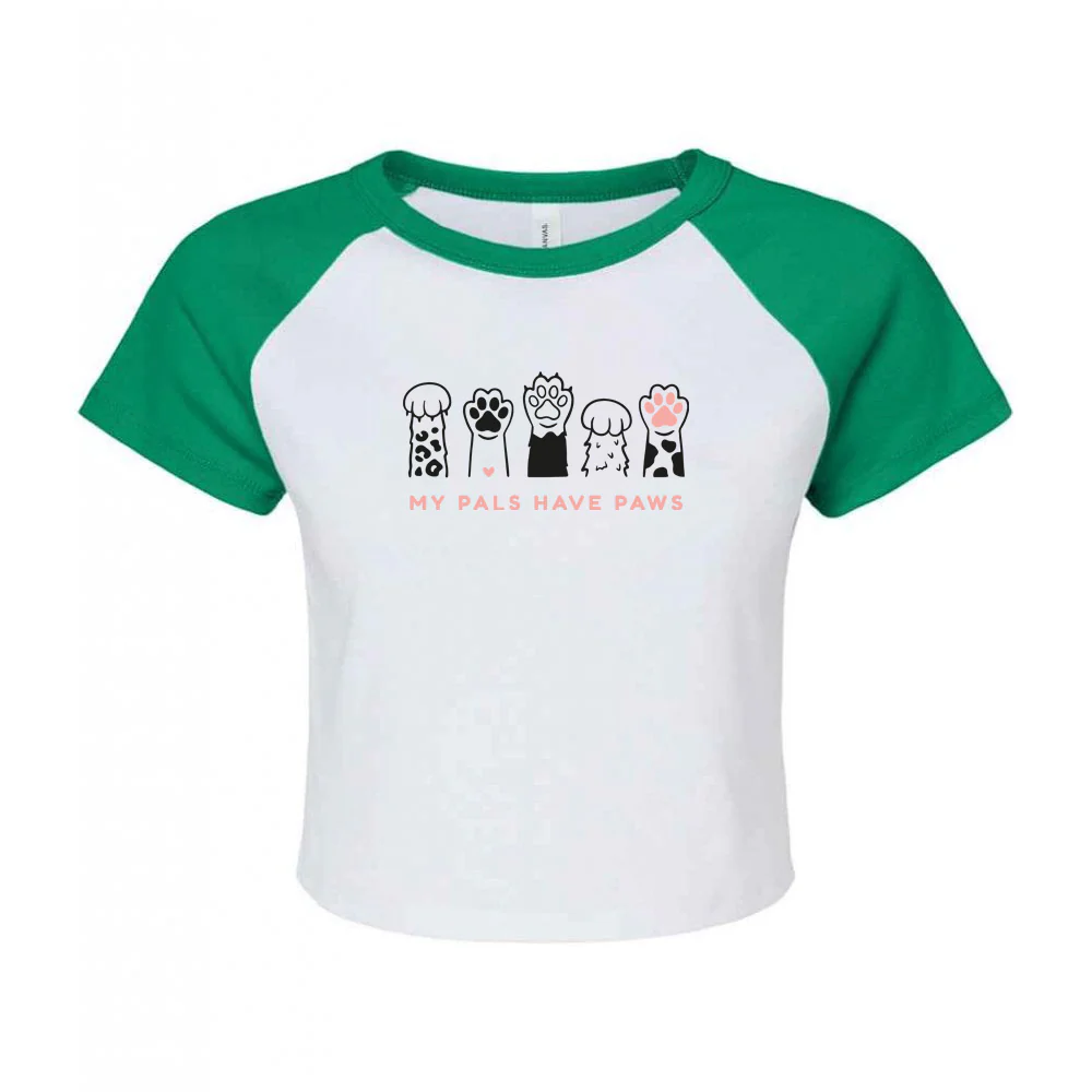 My Pals Have Paws Embroidered Micro Rib Baby Tee - Image 7