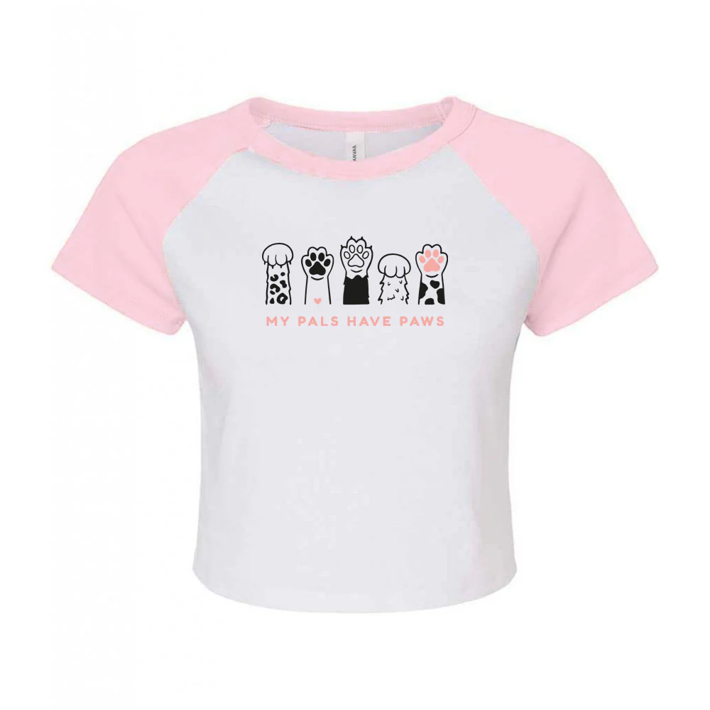 My Pals Have Paws Embroidered Micro Rib Baby Tee - Image 8