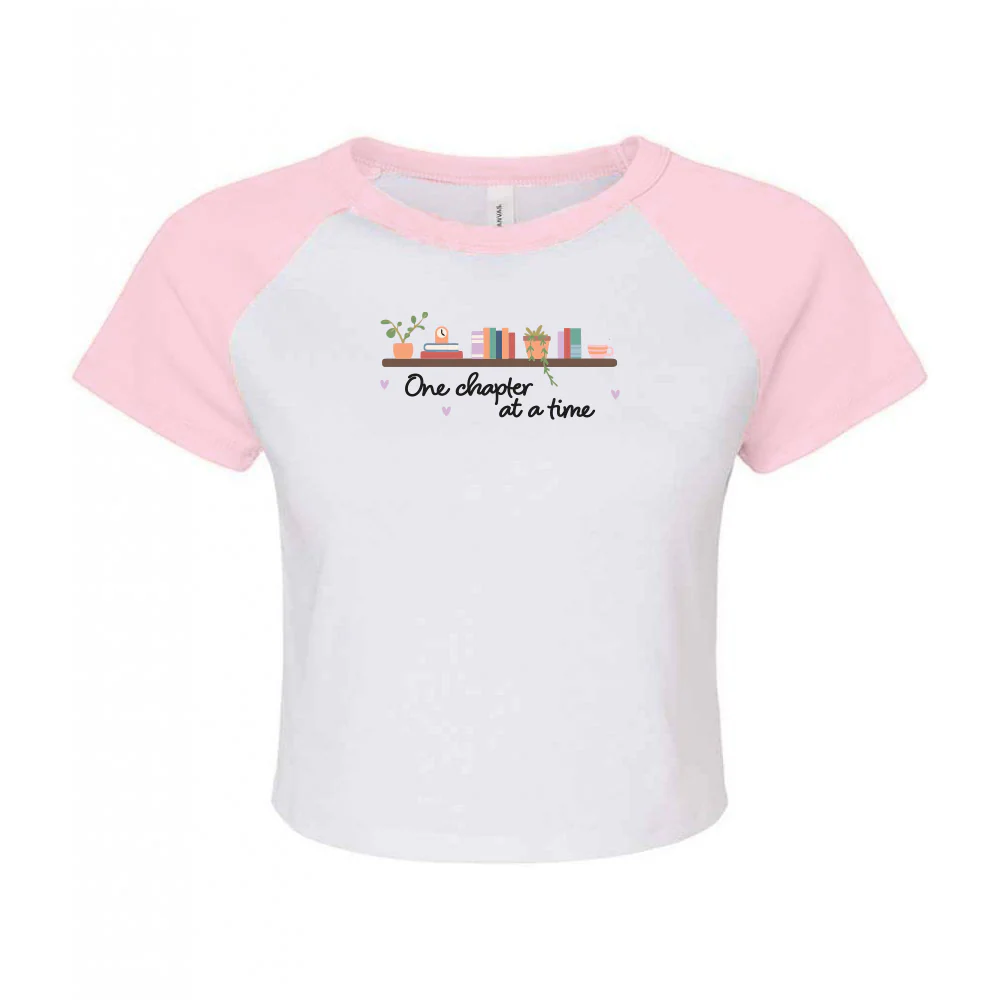 FREE BOOK: One Chapter At A Time Embroidered Micro Rib Baby Tee - Image 5