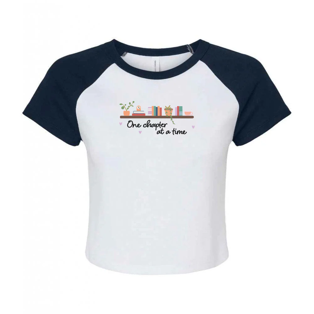 FREE BOOK: One Chapter At A Time Embroidered Micro Rib Baby Tee - Image 8