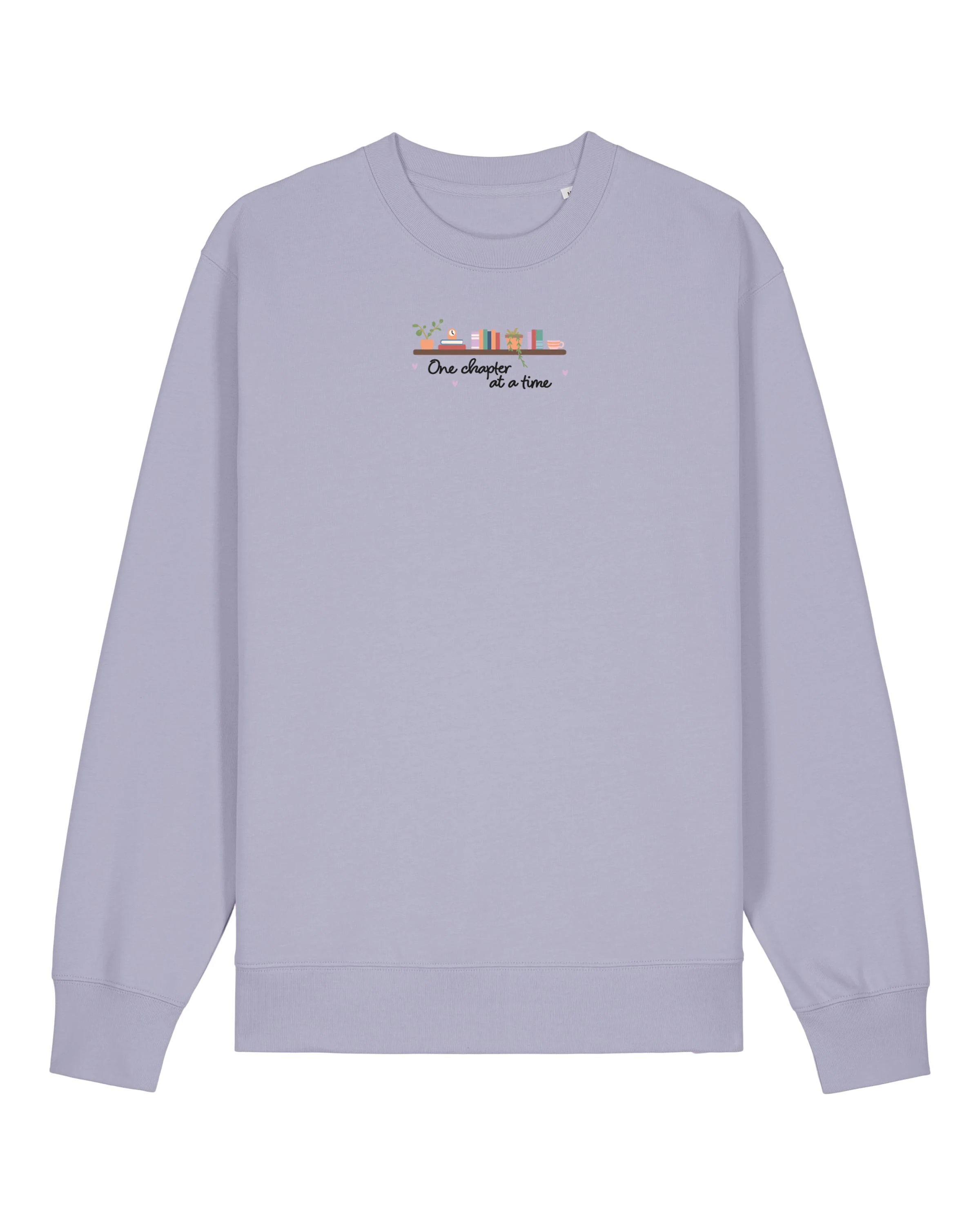 FREE BOOK: One Chapter At A Time Embroidered Organic Cotton Sweatshirt - Image 3