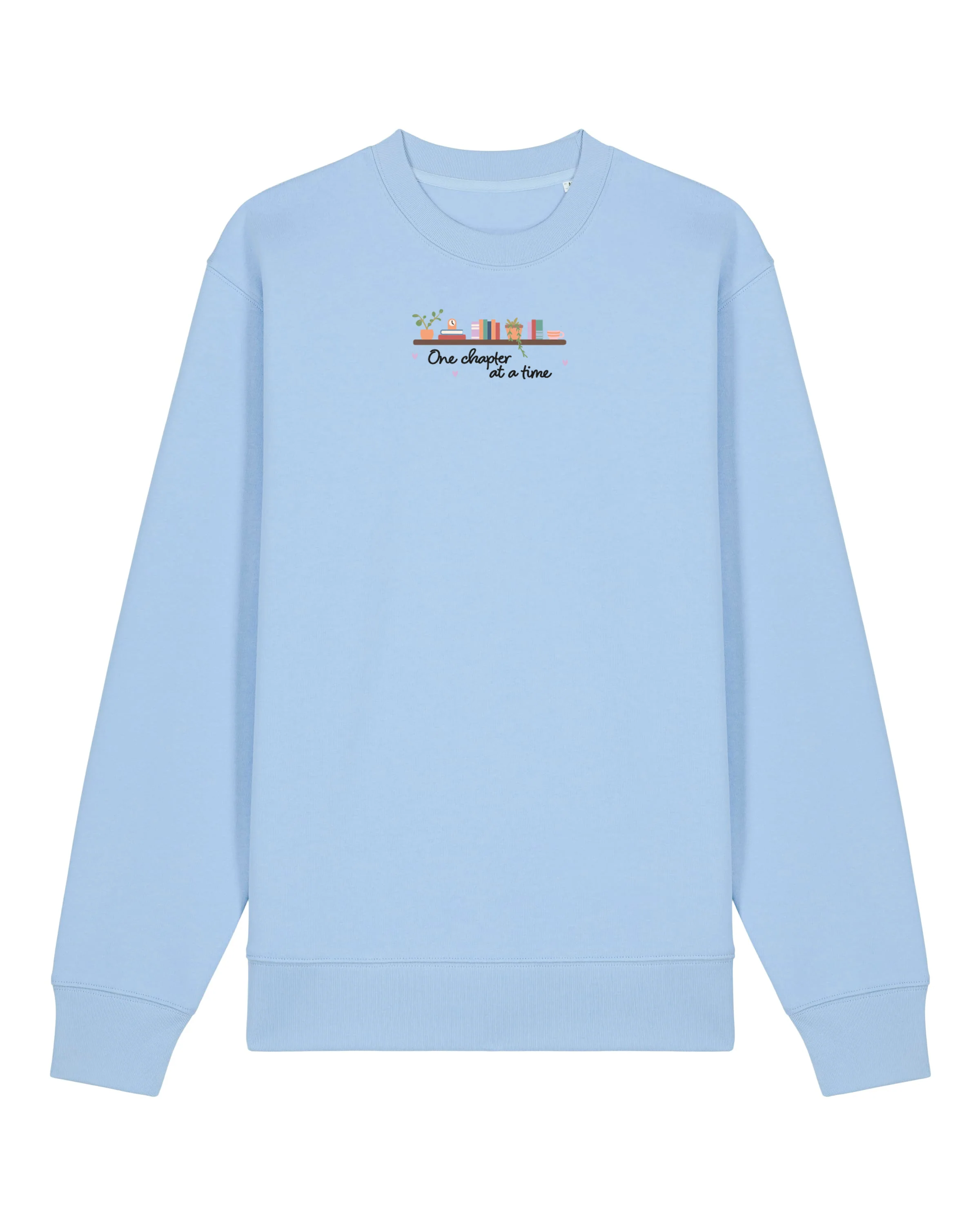 FREE BOOK: One Chapter At A Time Embroidered Organic Cotton Sweatshirt - Image 4