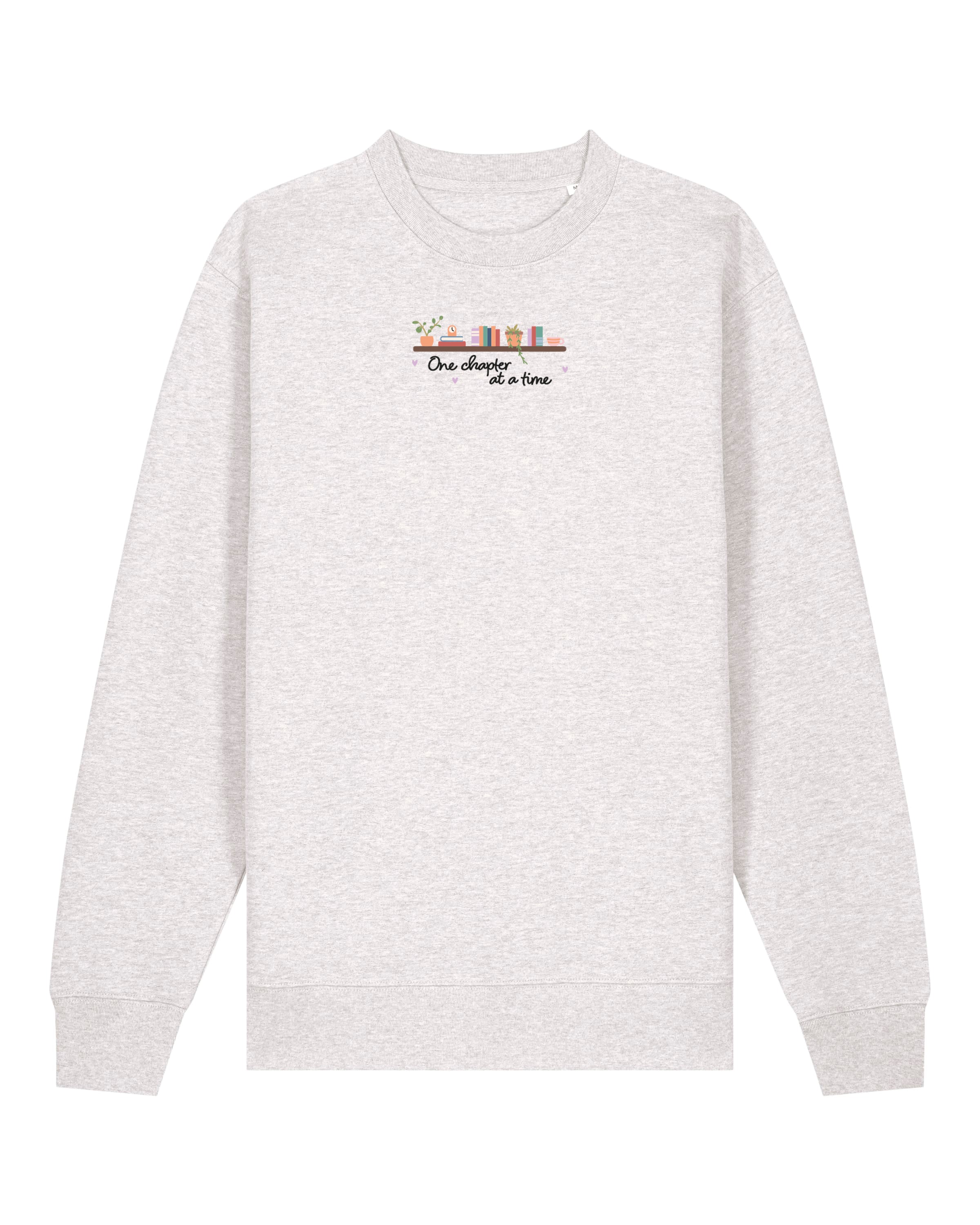 FREE BOOK: One Chapter At A Time Embroidered Organic Cotton Sweatshirt - Image 5