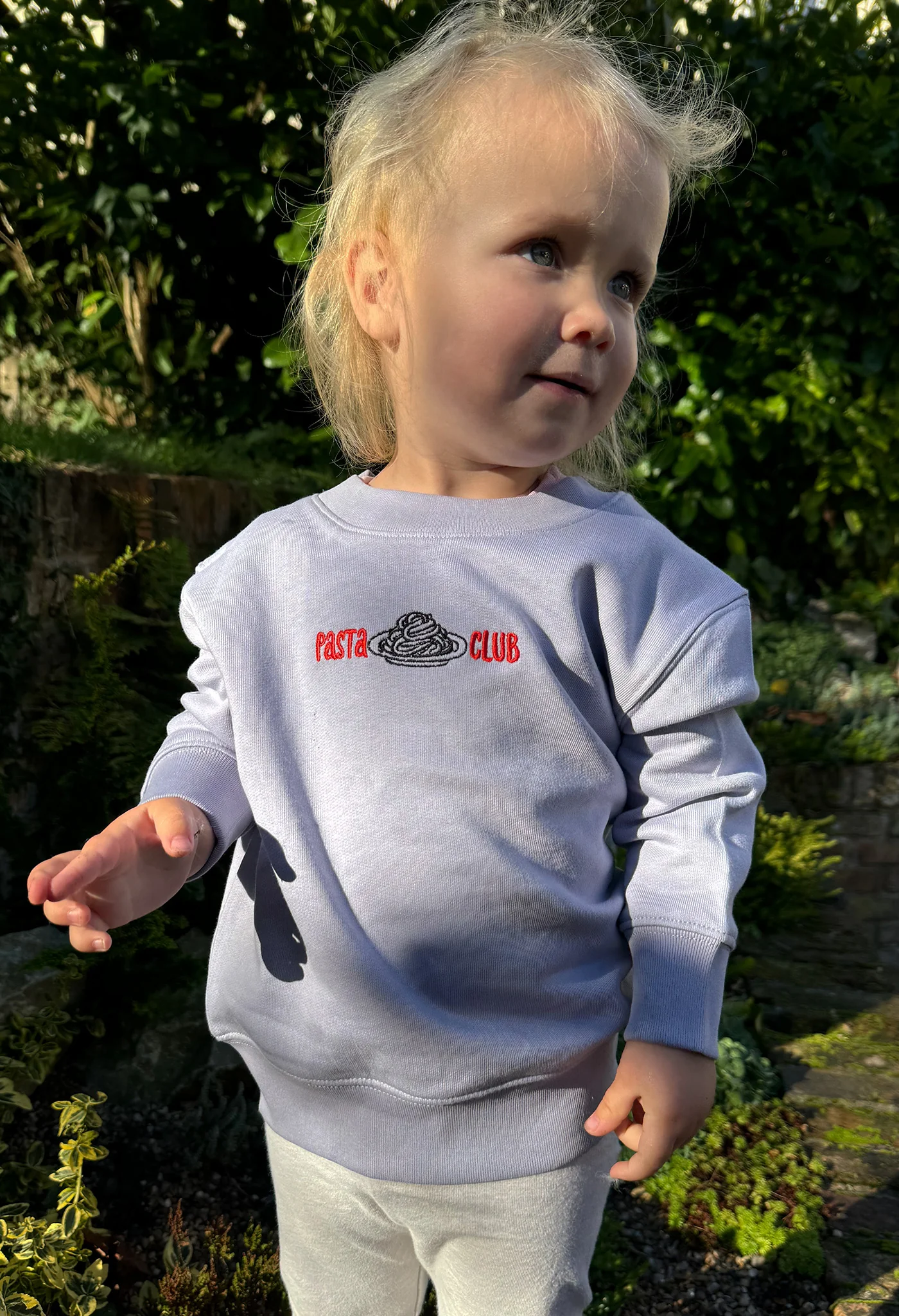 Pasta Club Organic Cotton Childrens Sweatshirt - Image 2