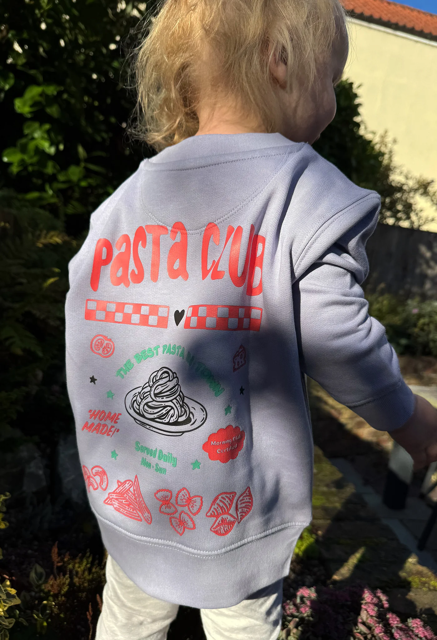 Pasta Club Organic Cotton Childrens Sweatshirt - Image 3