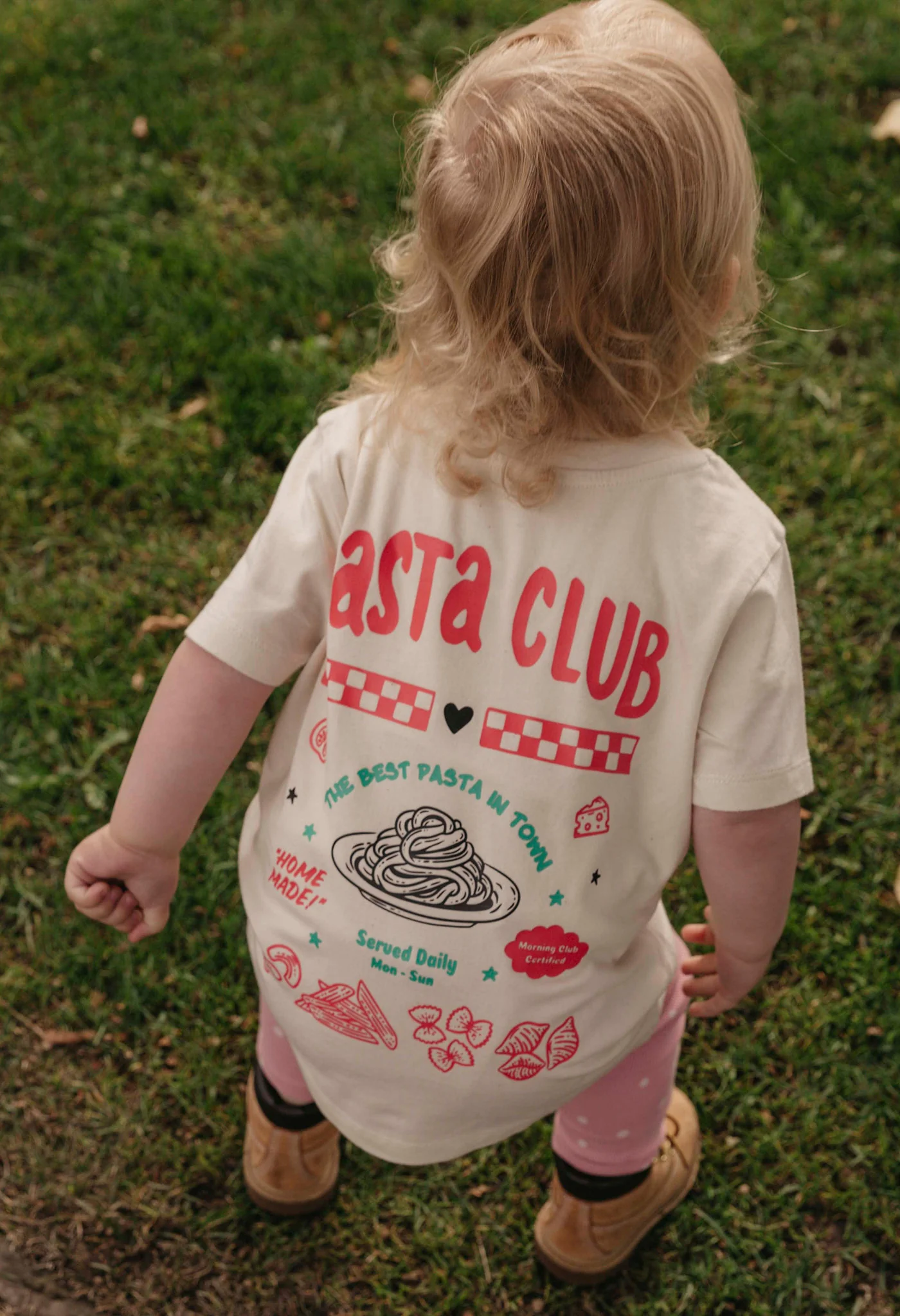 Pasta Club Organic Cotton Childrens T-Shirt - Image 3